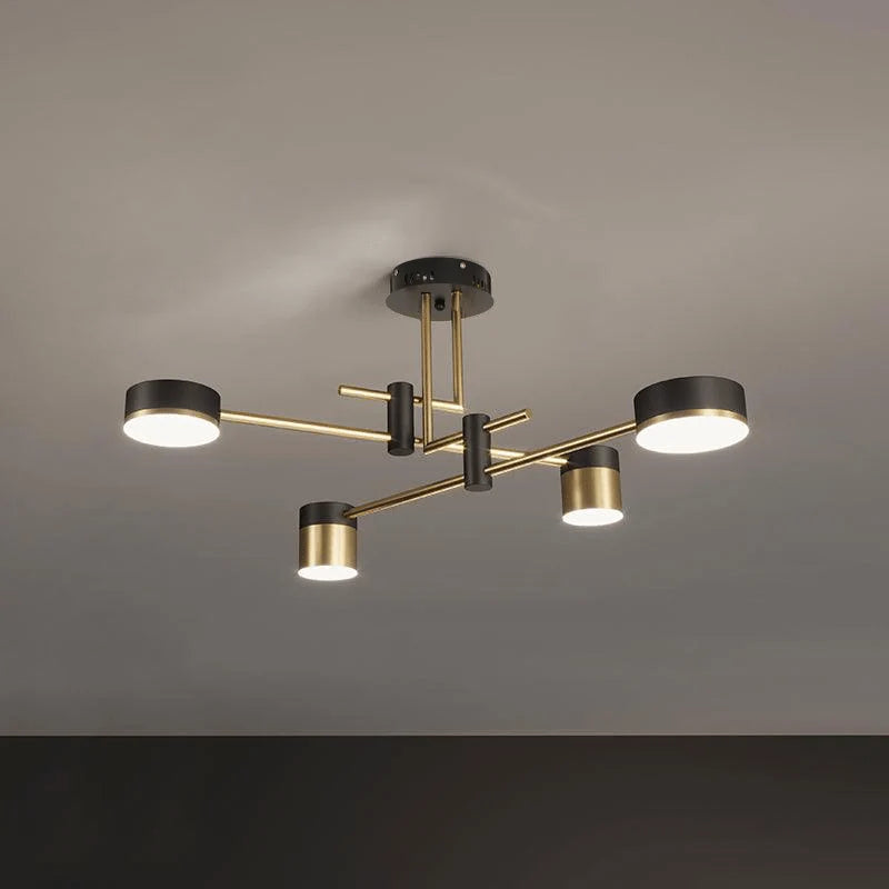 Suspension Multi-Têtes en Fer — Lustre Style Art Déco Nordique | PALME™