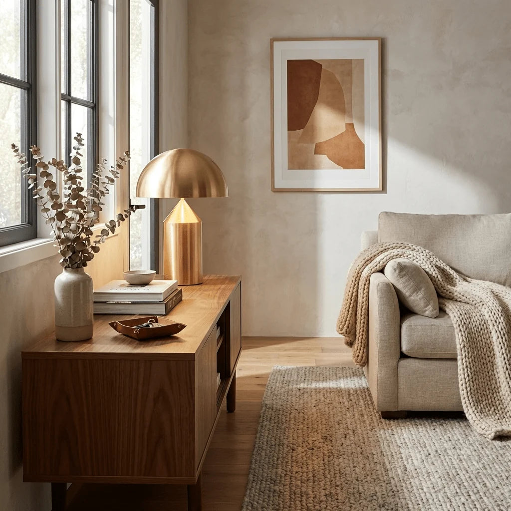 Lampe de Chevet Forme Champignon Métal | AMANITE™