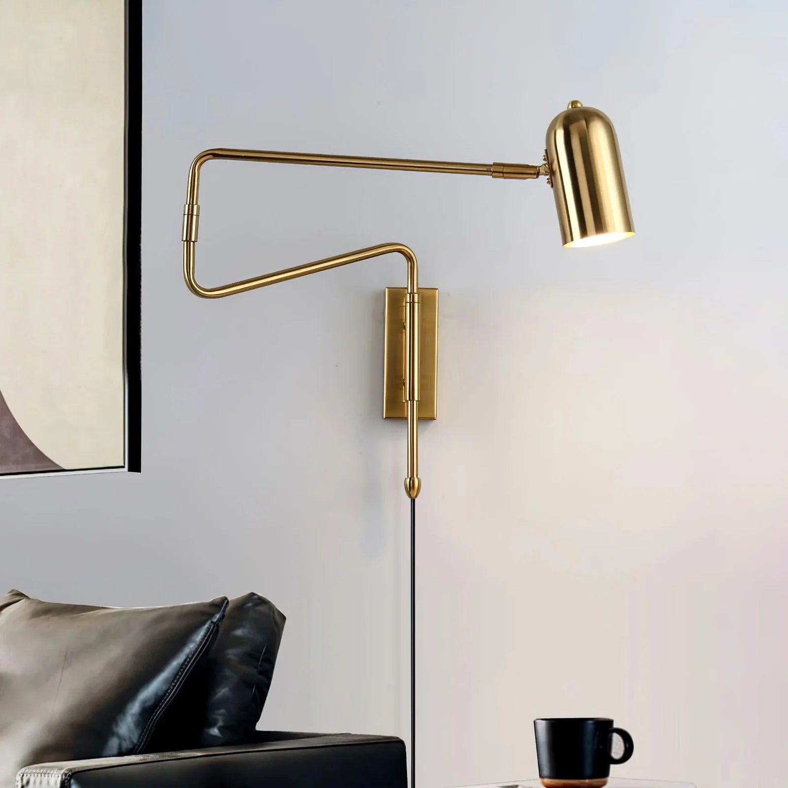 Applique Murale à Bras Articulé Rétractable — Lampe Murale Style Industriel Vintage | COMPAS™