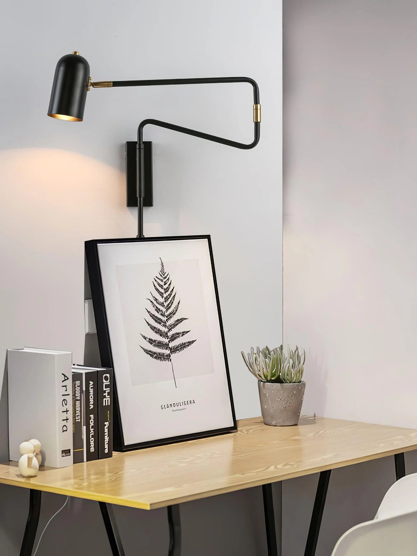 Applique Murale à Bras Articulé Rétractable — Lampe Murale Style Industriel Vintage | COMPAS™