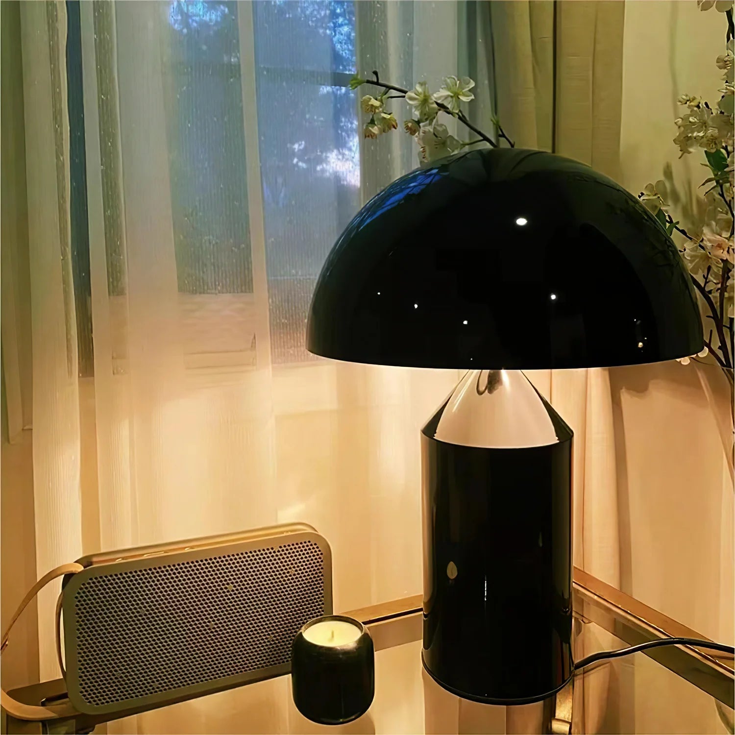 Lampe de Chevet Forme Champignon Métal | AMANITE™