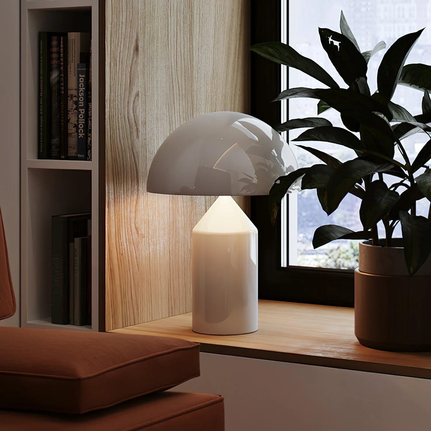Lampe de Chevet Forme Champignon Métal | AMANITE™