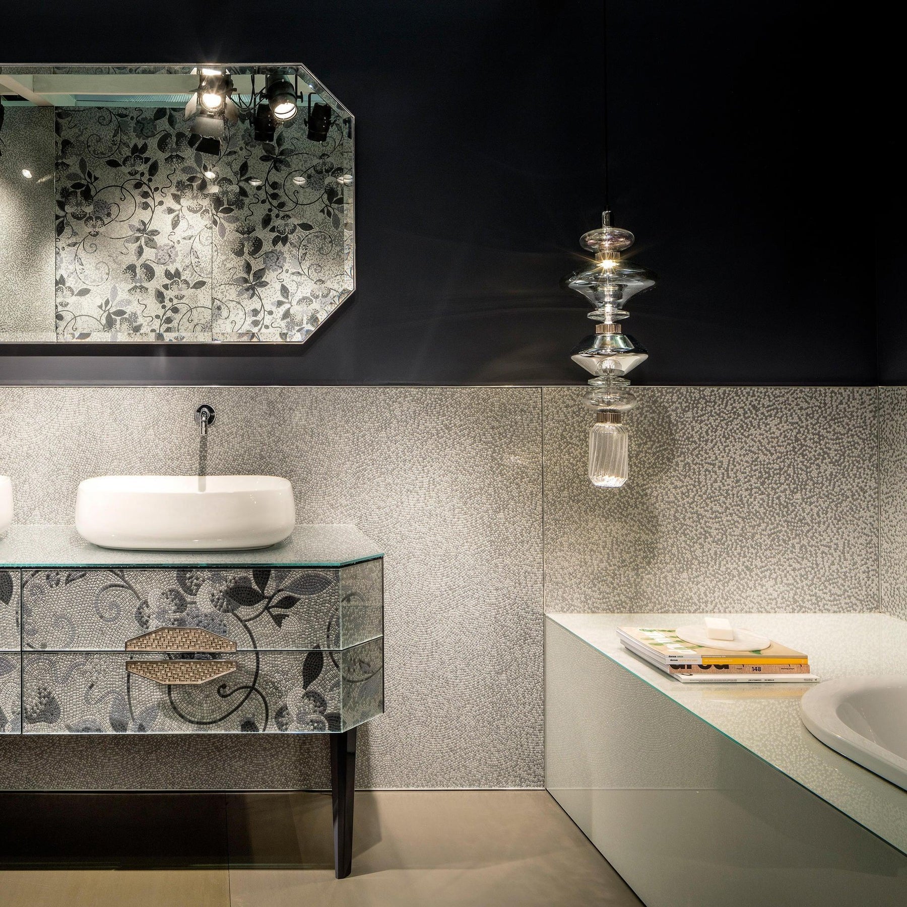 Suspension Cylindre en Verre Cristal — Lustre Luxe Style Italien | VENISE™