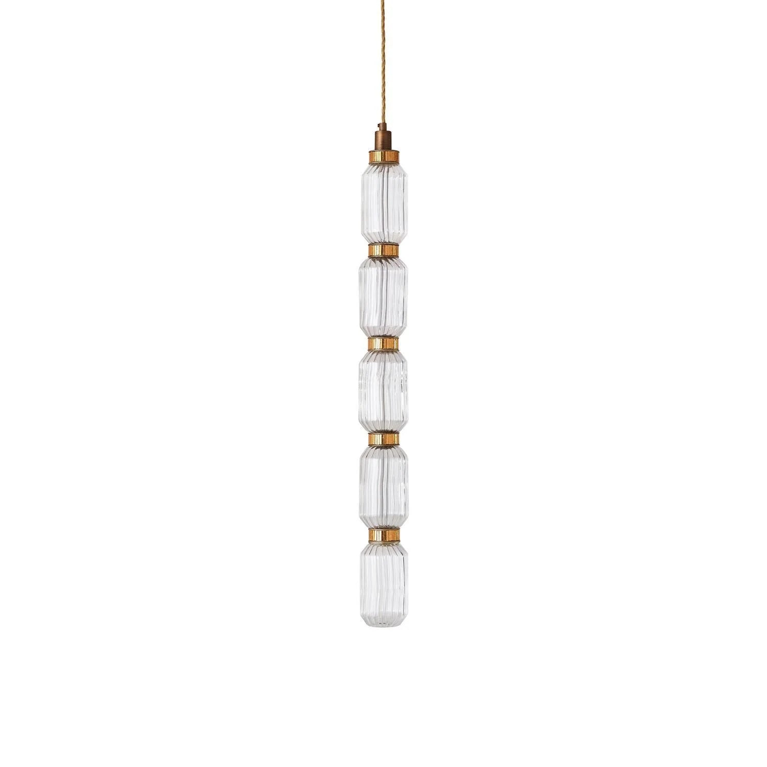 Suspension Cylindre en Verre Cristal — Lustre Luxe Style Italien | VENISE™
