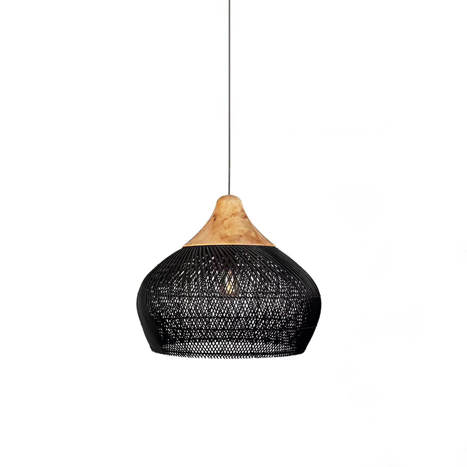 Suspension en Rotin Tressé — Lustre Style Asie du Sud-Est | OSIER™