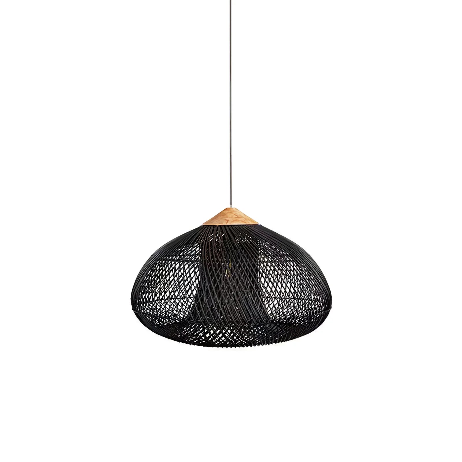 Suspension en Rotin Tressé — Lustre Style Asie du Sud-Est | OSIER™