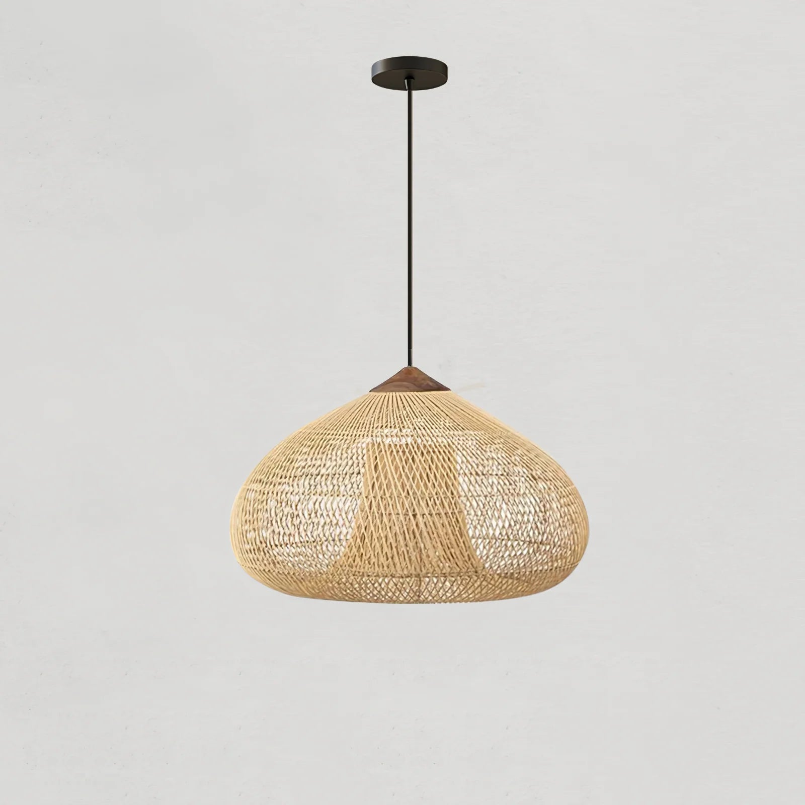 Suspension en Rotin Tressé — Lustre Style Asie du Sud-Est | OSIER™