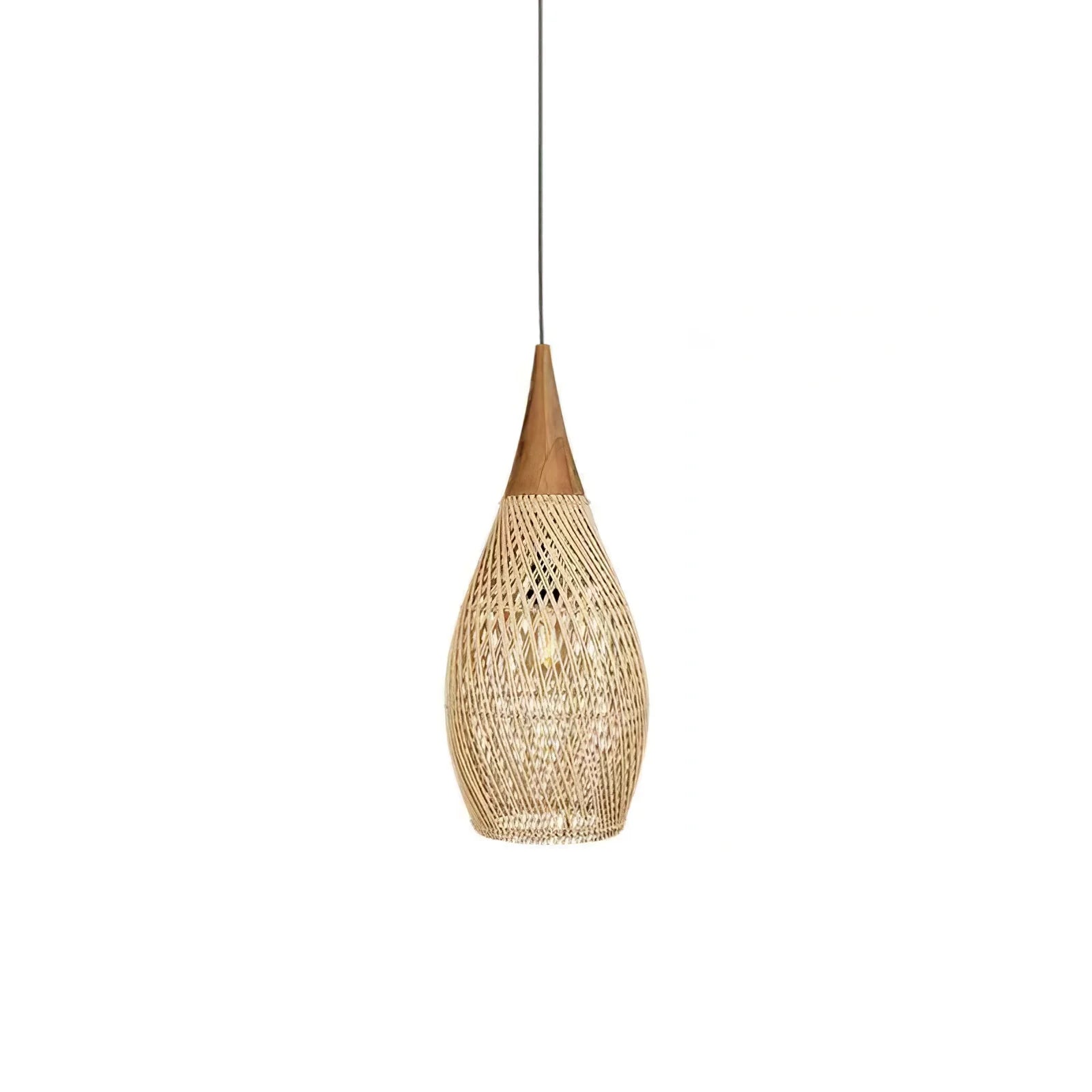 Suspension en Rotin Tressé — Lustre Style Asie du Sud-Est | OSIER™