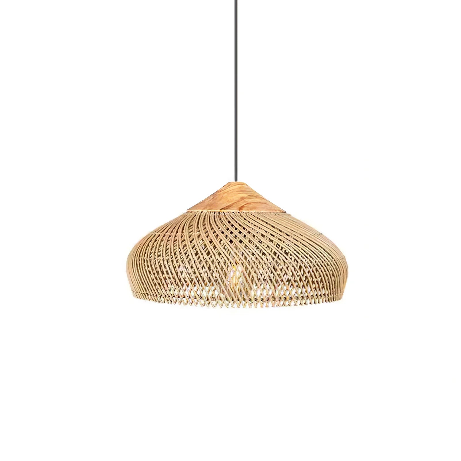 Suspension en Rotin Tressé — Lustre Style Asie du Sud-Est | OSIER™