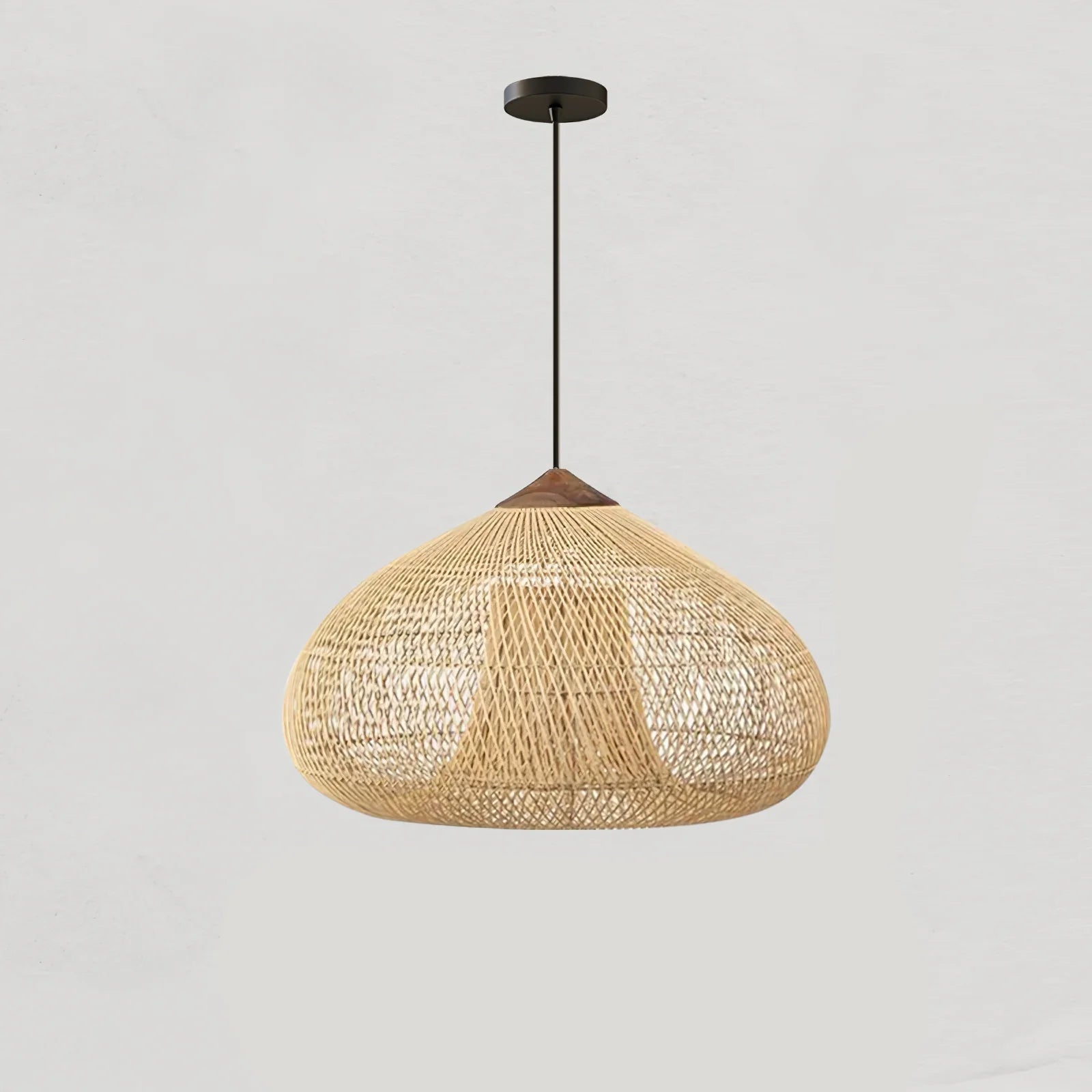 Suspension en Rotin Tressé — Lustre Style Asie du Sud-Est | OSIER™