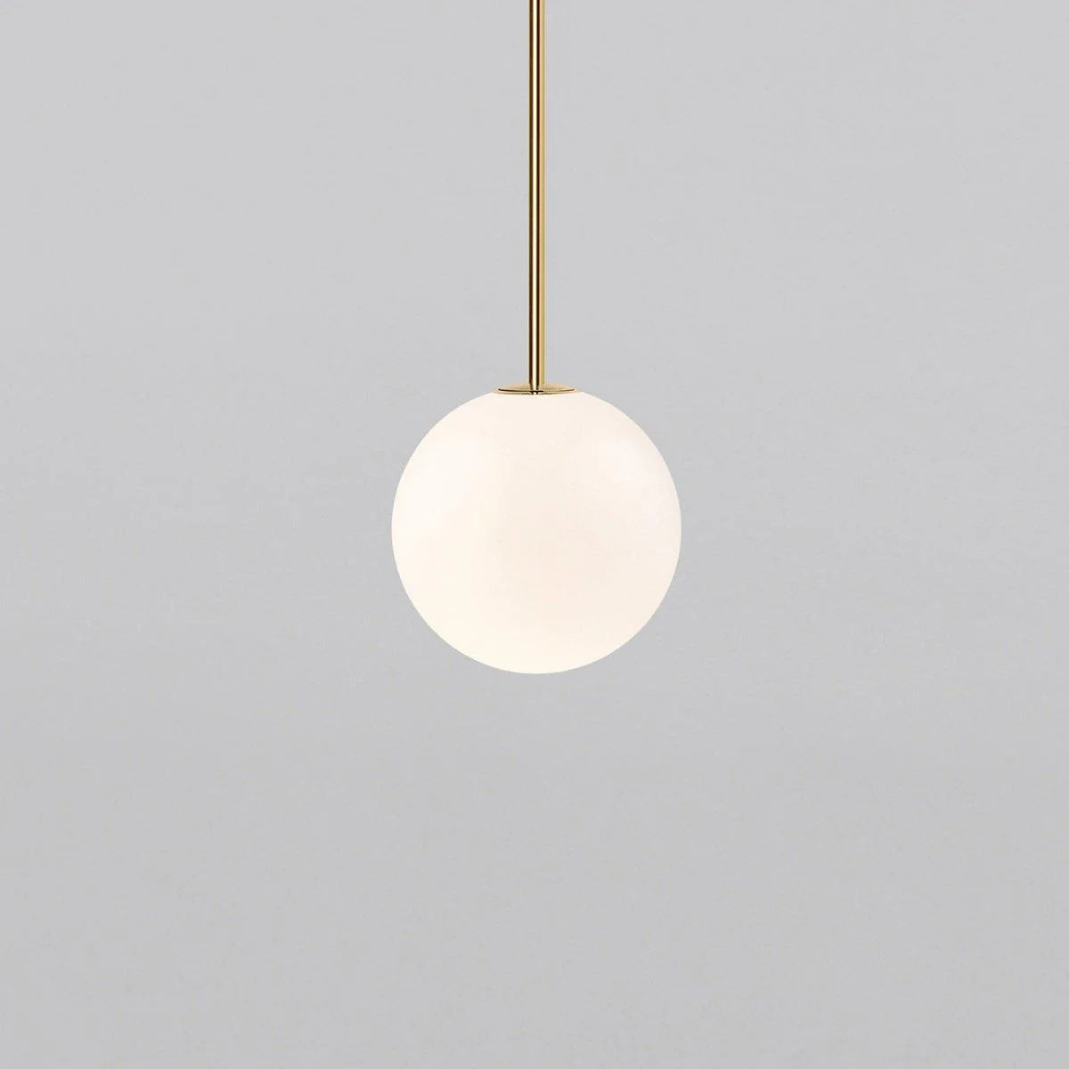Suspension Boule en Verre Blanc — Lustre Minimaliste Style Moderne | BILLE™