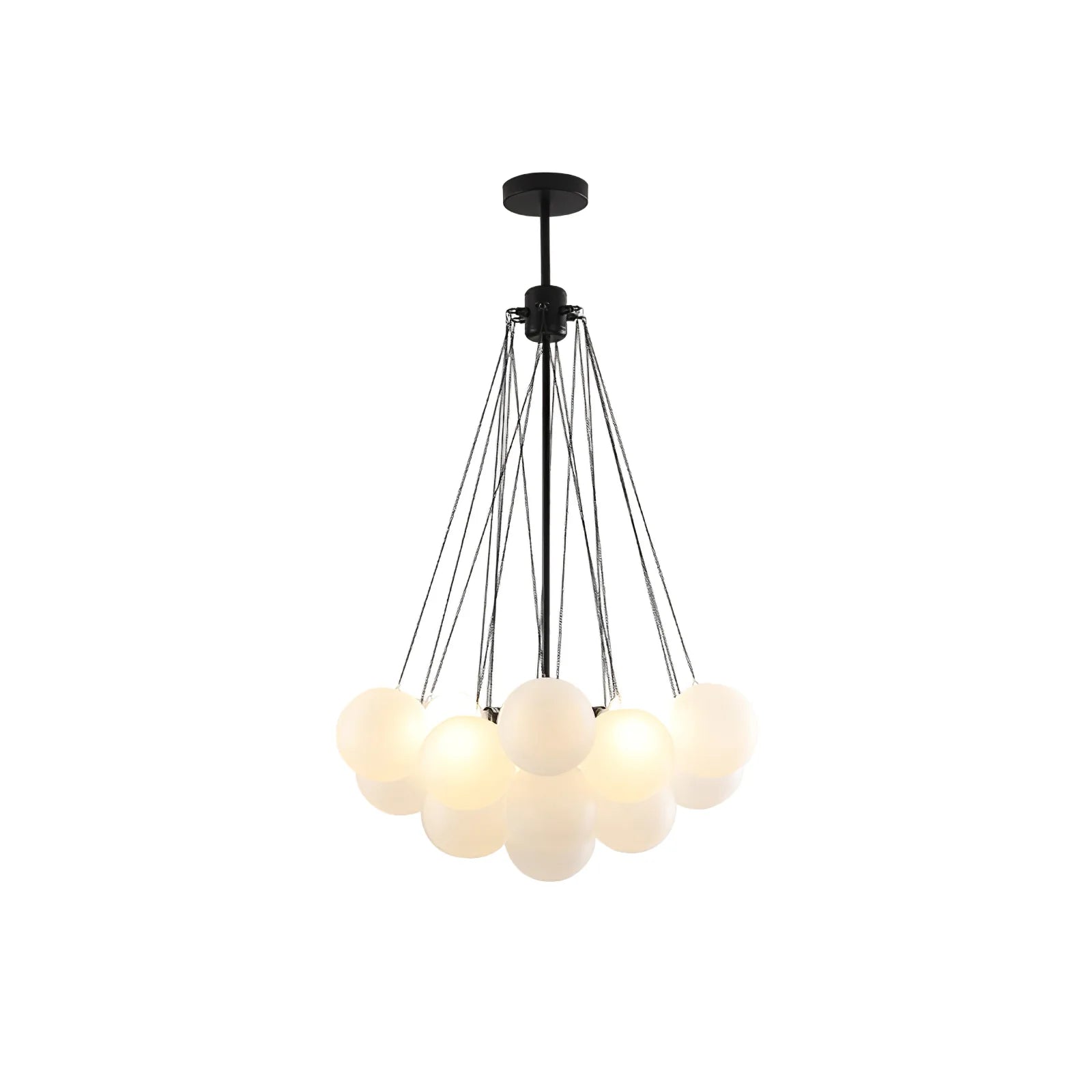 Lustre Boule de Verre Dépoli Multi-Têtes | ESSAIM™