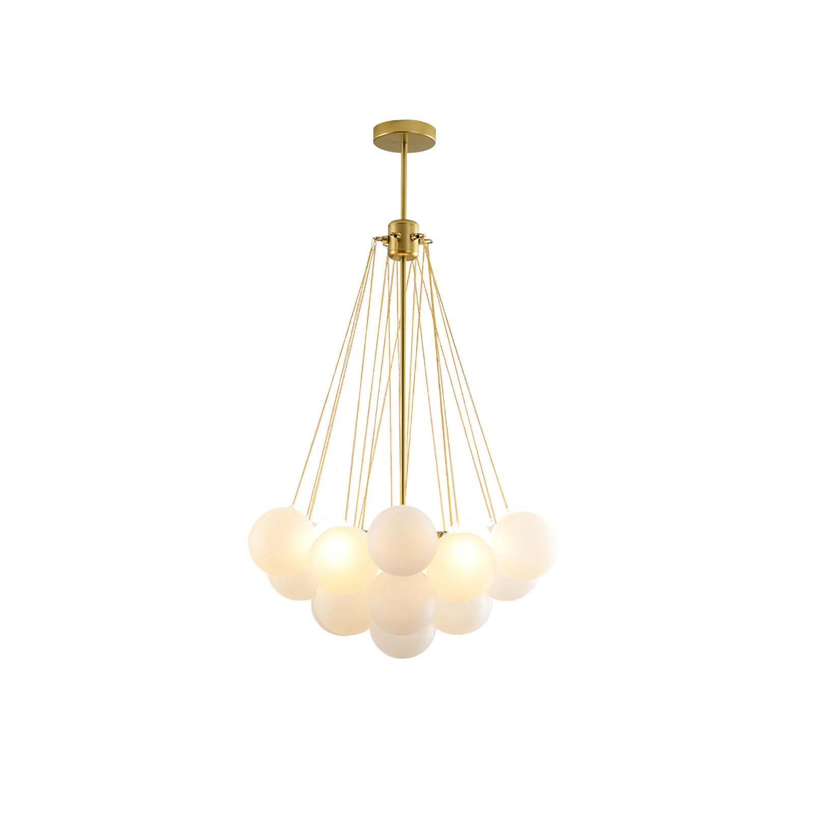 Lustre Boule de Verre Dépoli Multi-Têtes | ESSAIM™