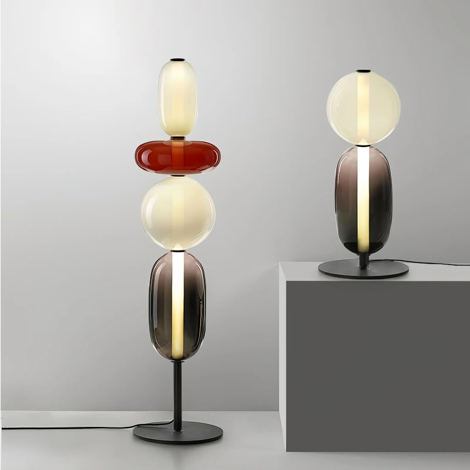 Lampe Boules de Verre Empilées Style Bonbon | BONBON™