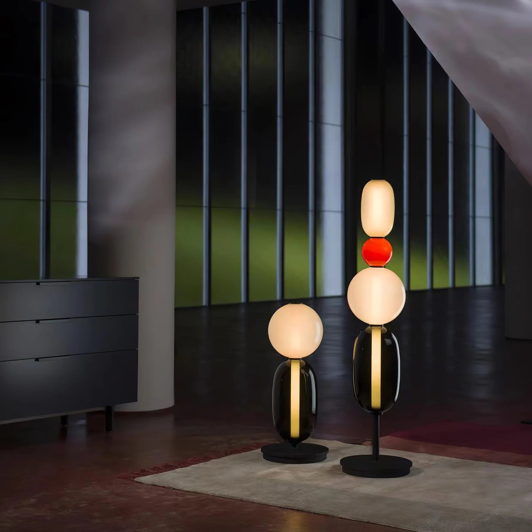 Lampe Boules de Verre Empilées Style Bonbon | BONBON™