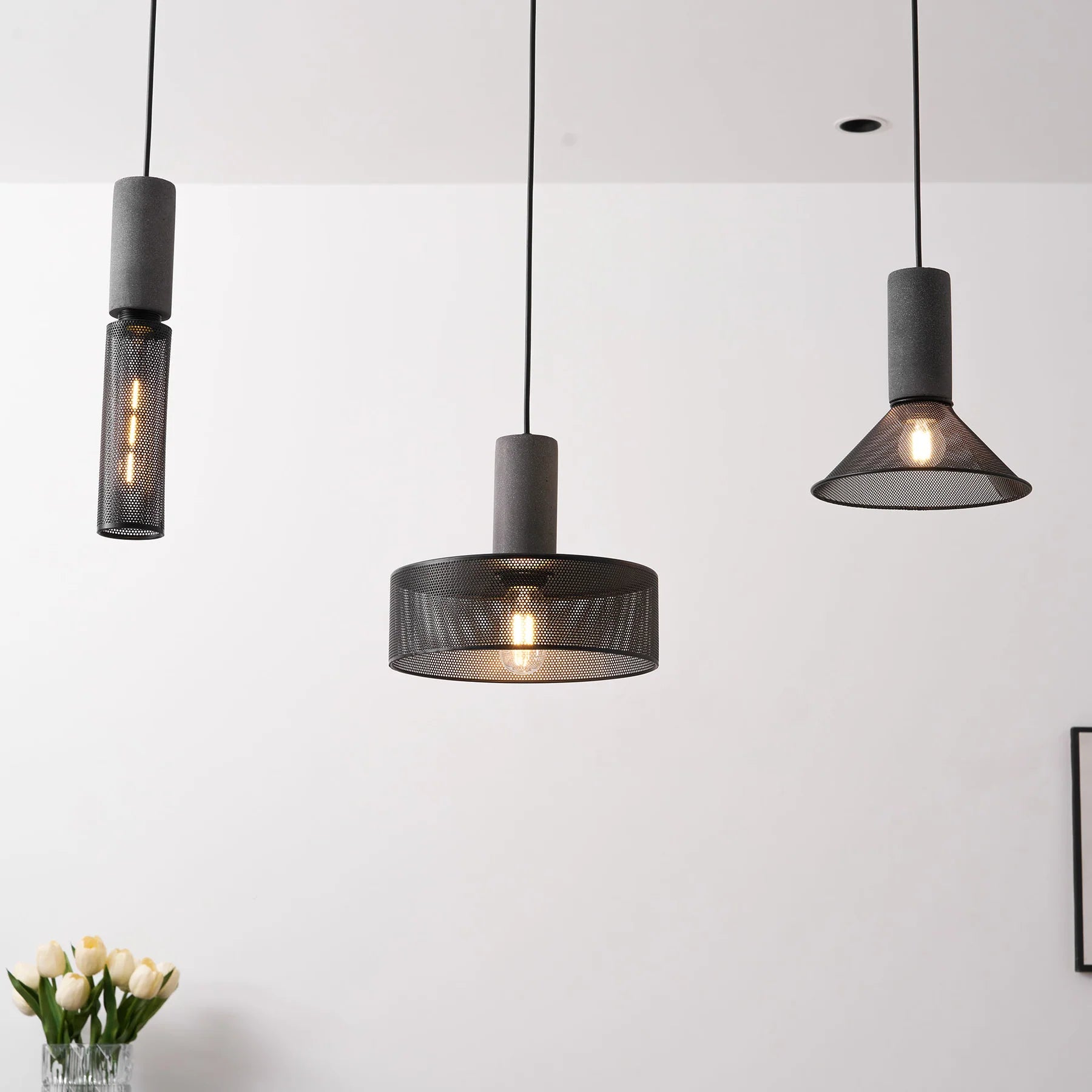 Suspension en Ciment Brut — Lustre Style Loft Industriel Vintage | BÉTON™