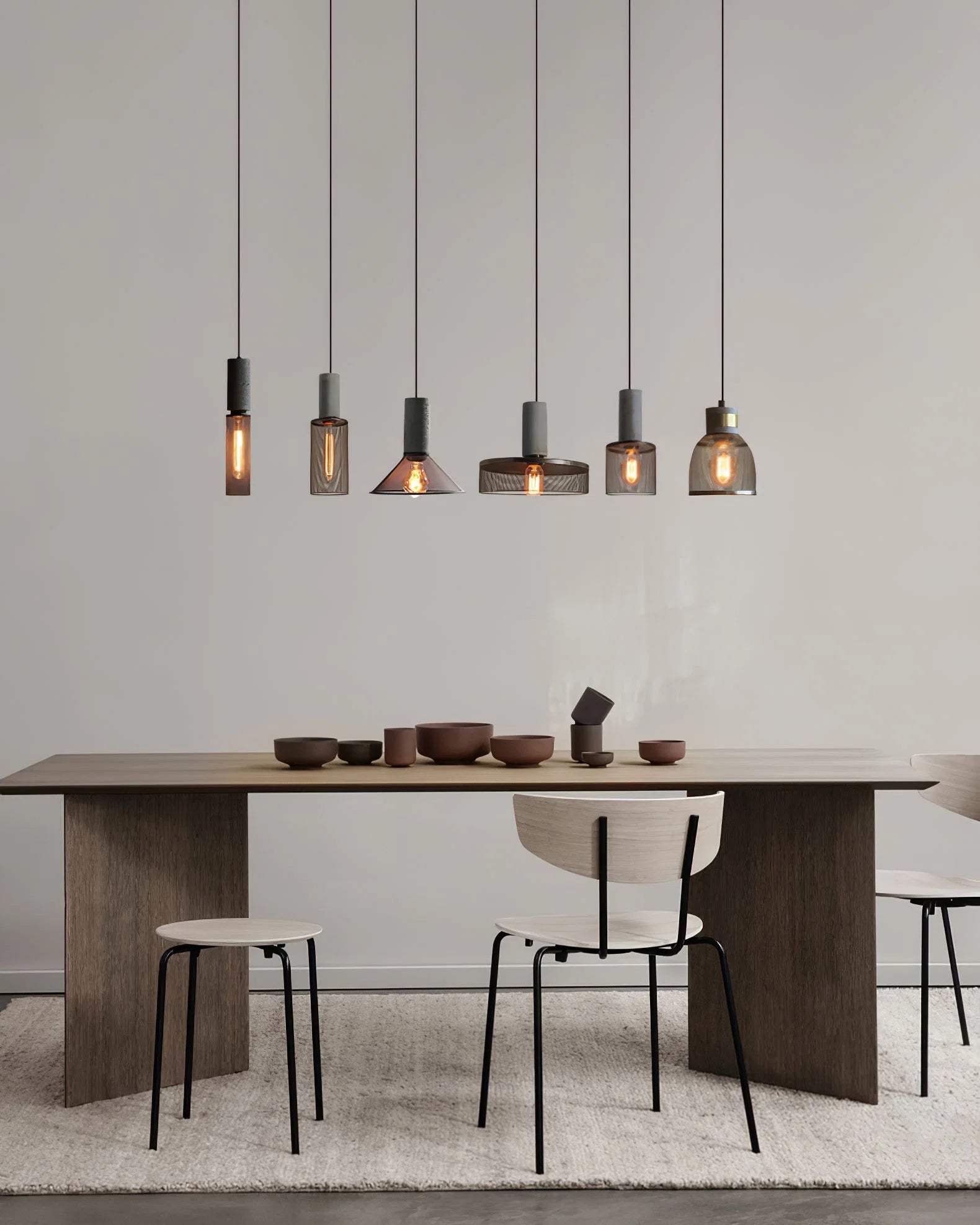 Suspension en Ciment Brut — Lustre Style Loft Industriel Vintage | BÉTON™