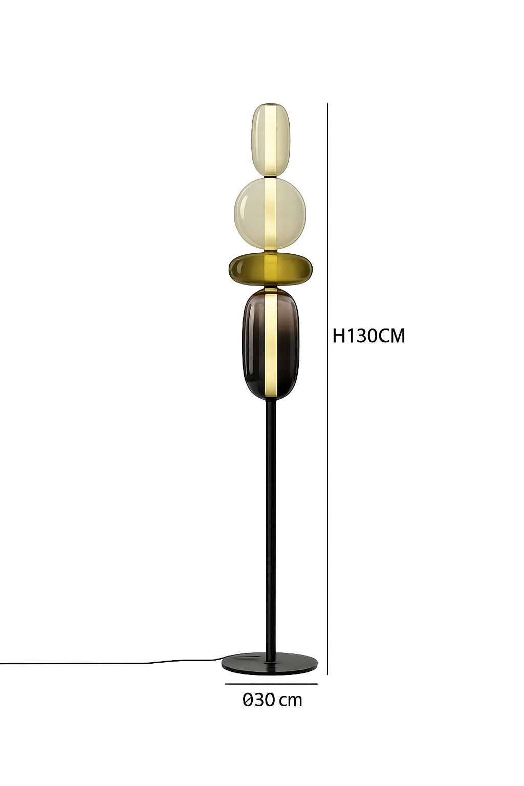 Lampe Boules de Verre Empilées Style Bonbon | BONBON™