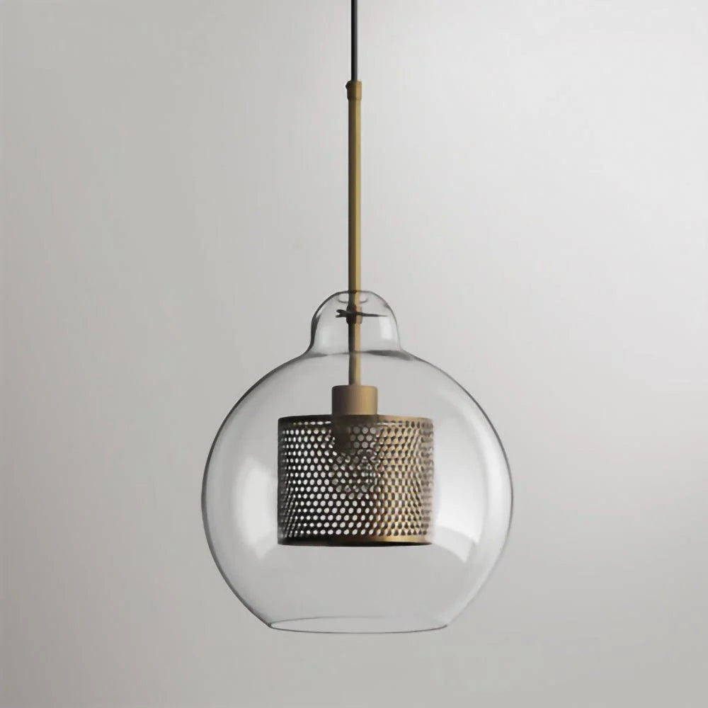 Suspension Cage en Résille Métallique — Lustre Style Loft Industriel | RÉSILLE™