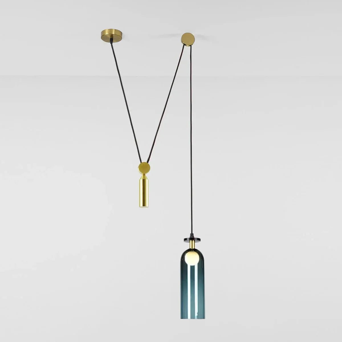 Suspension en Verre Formes Géométriques — Lustre Modulable Style Minimaliste | GÉODE™