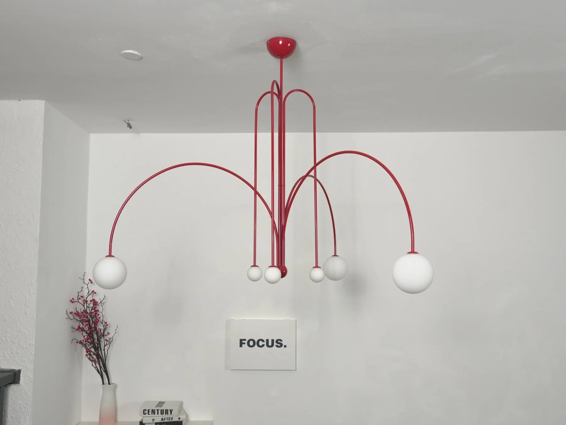 Lustre LED Design Comète Globes en Verre 6 Lumières pour Salon & Salle à Manger | MÉTÉORE™