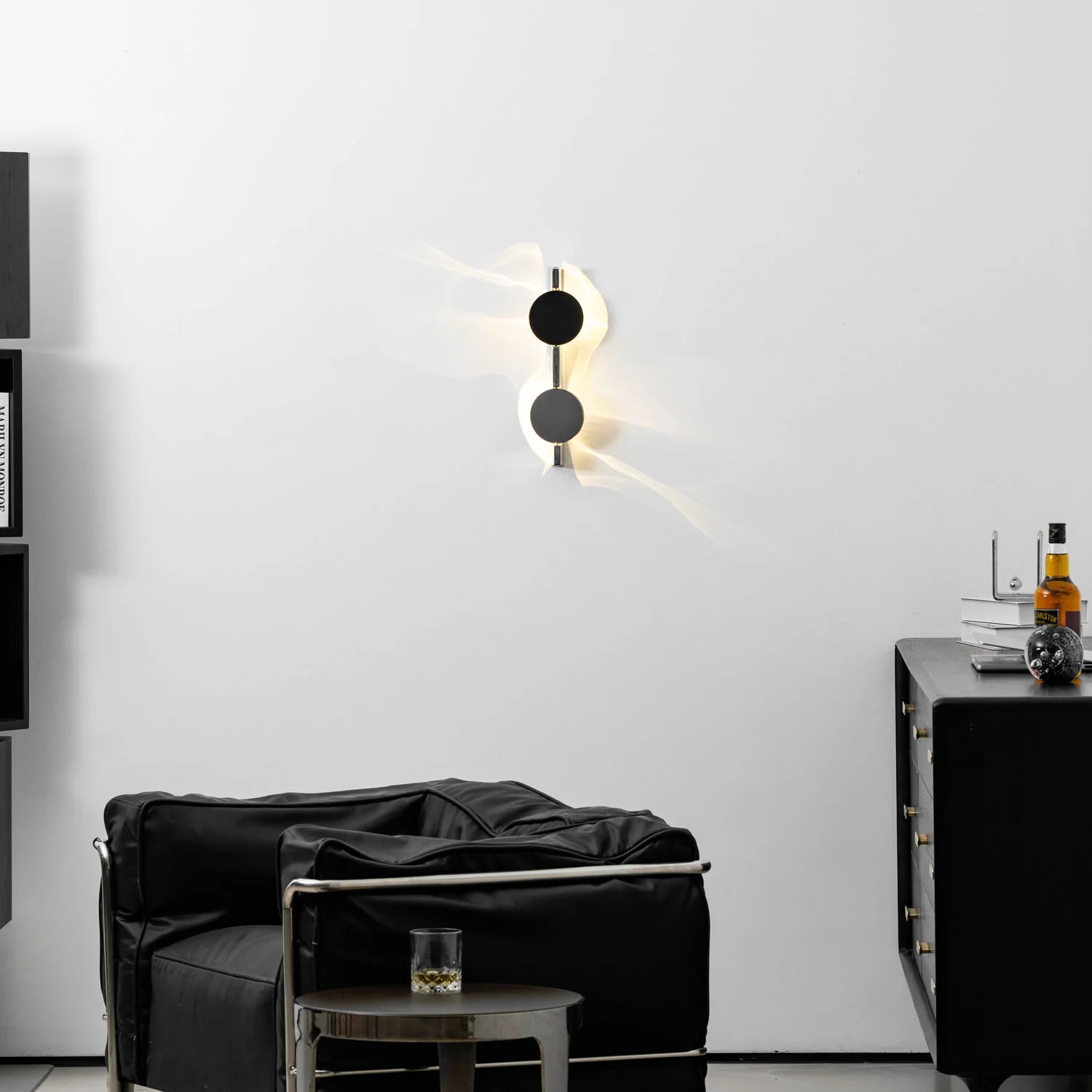 Applique Murale Striée Effet Ombre — Lampe Chevet Style Moderne | STRIÉ™