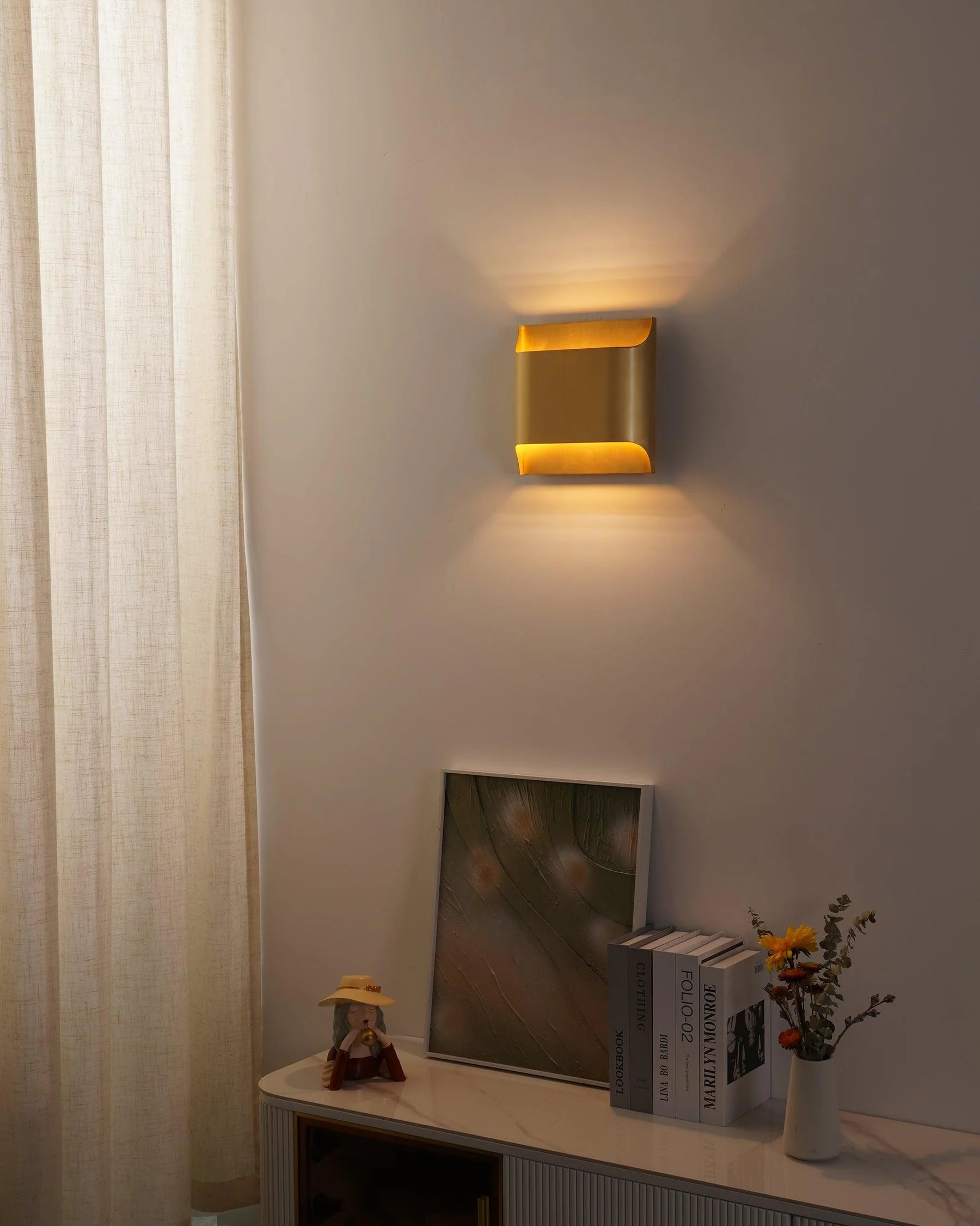 Applique Murale Minimaliste en Laiton — Lampe Murale Style Cottage | TRINGLE™