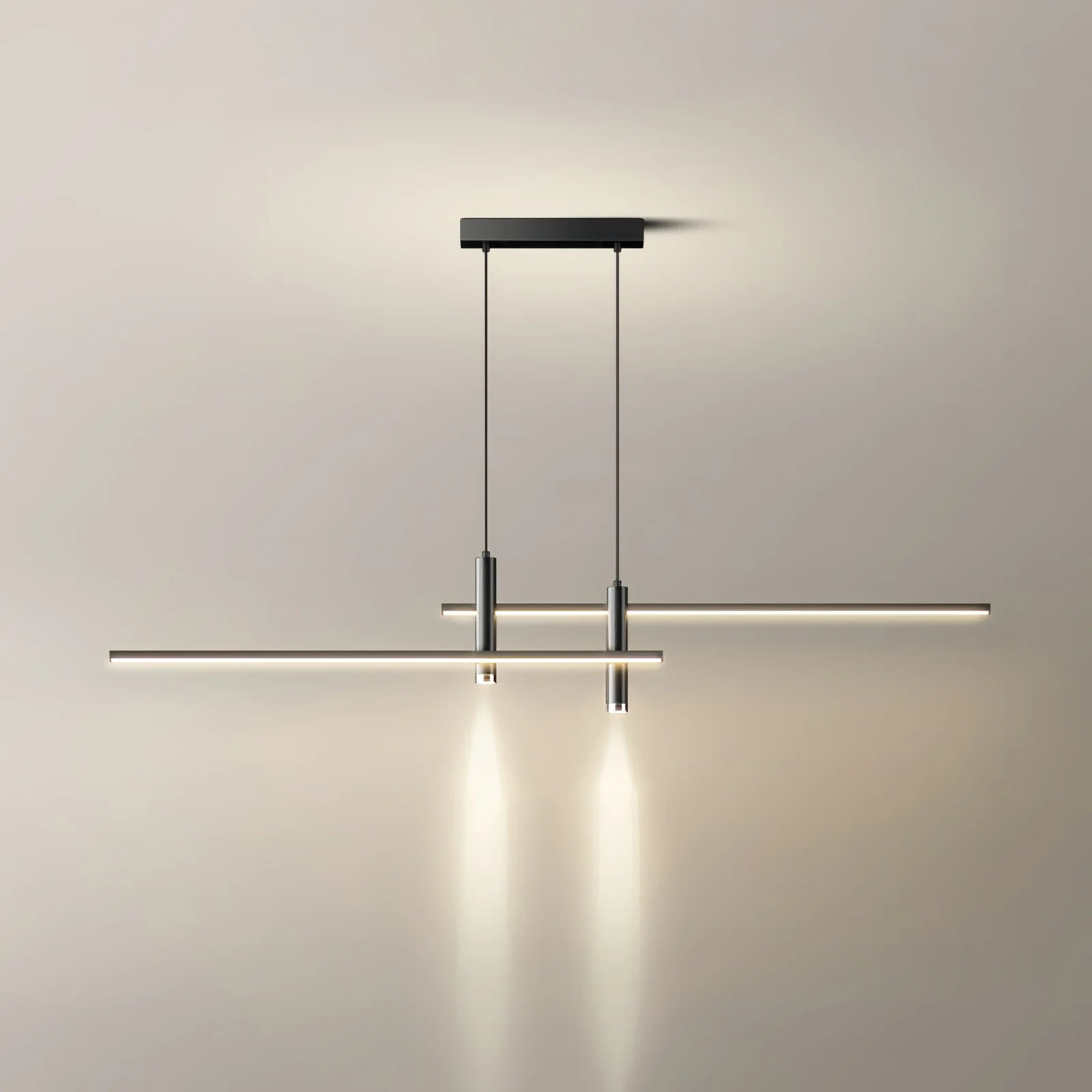 Suspension Linéaire LED Multi-Points — Lustre Minimaliste Table à Manger | CHAPELET™