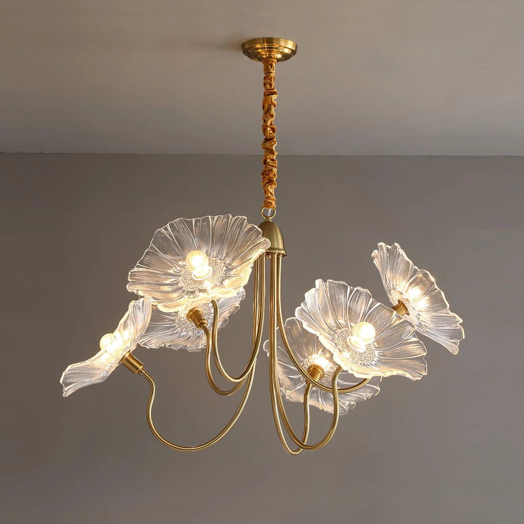 Lustre Feuille de Nénuphar en Verre Soufflé | NÉNUPHAR™