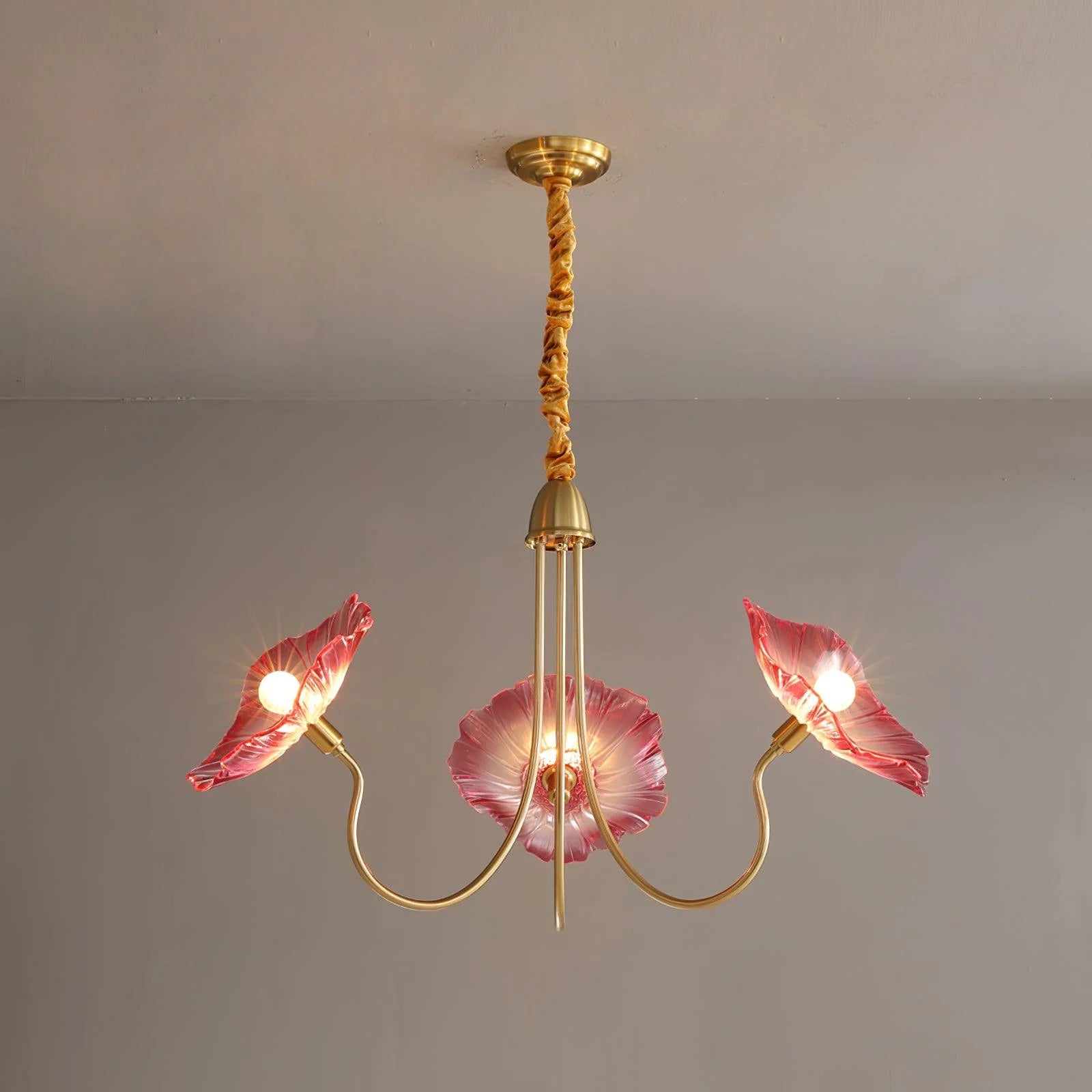 Lustre Feuille de Nénuphar en Verre Soufflé | NÉNUPHAR™
