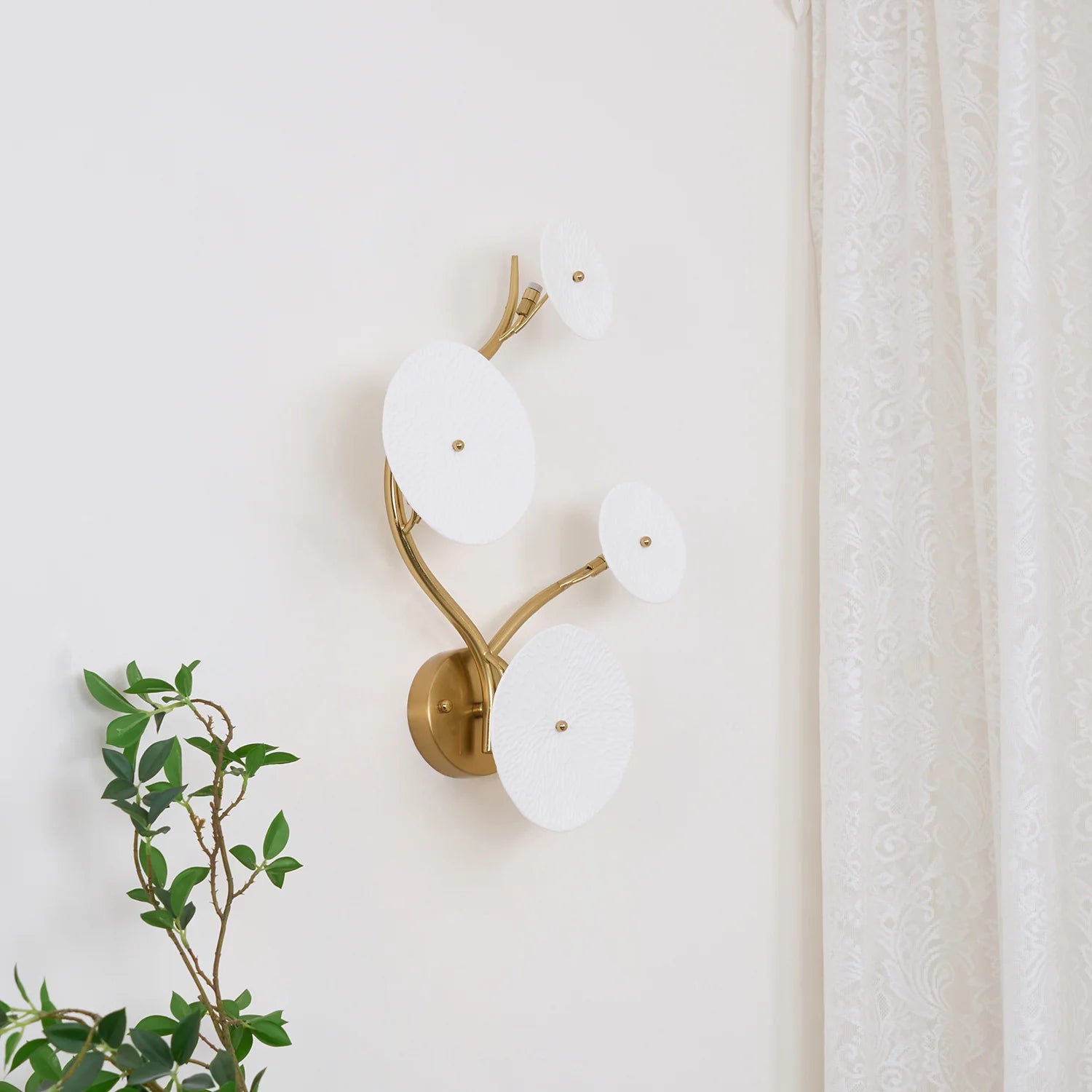 Applique Murale Céramique Feuille de Lotus | NYMPHÉA™