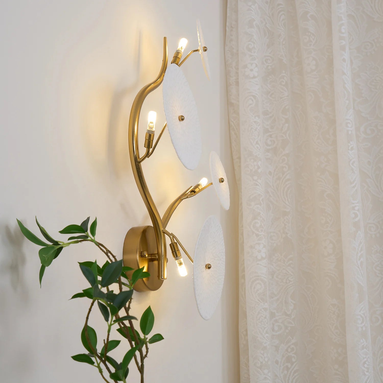 Applique Murale Céramique Feuille de Lotus | NYMPHÉA™