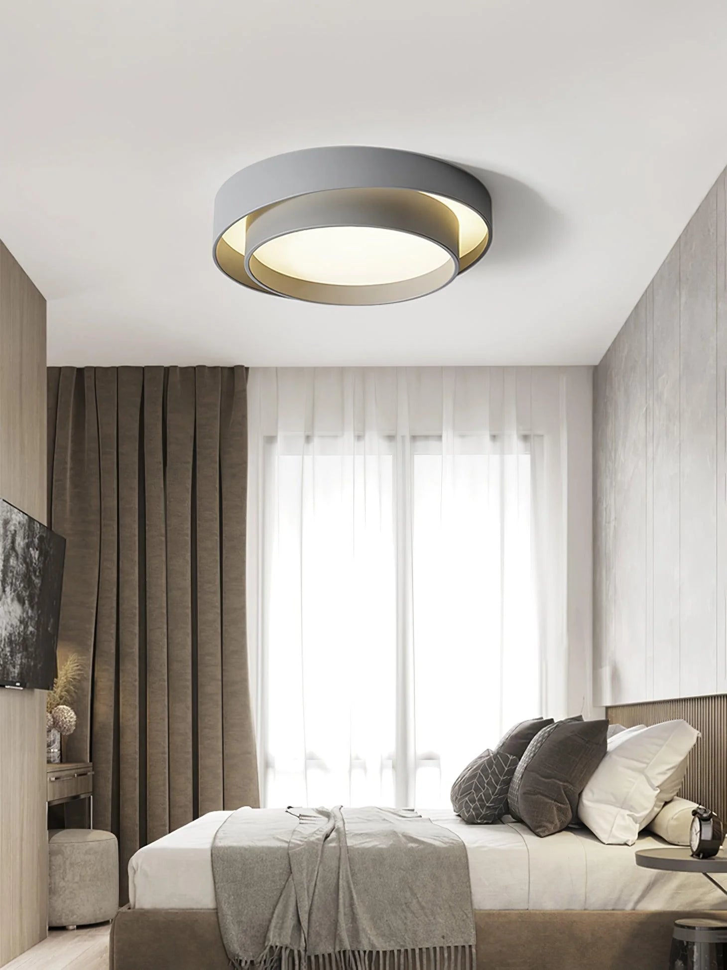 Plafonnier Design Double Disque Minimaliste pour Chambre & Salon | EOS™