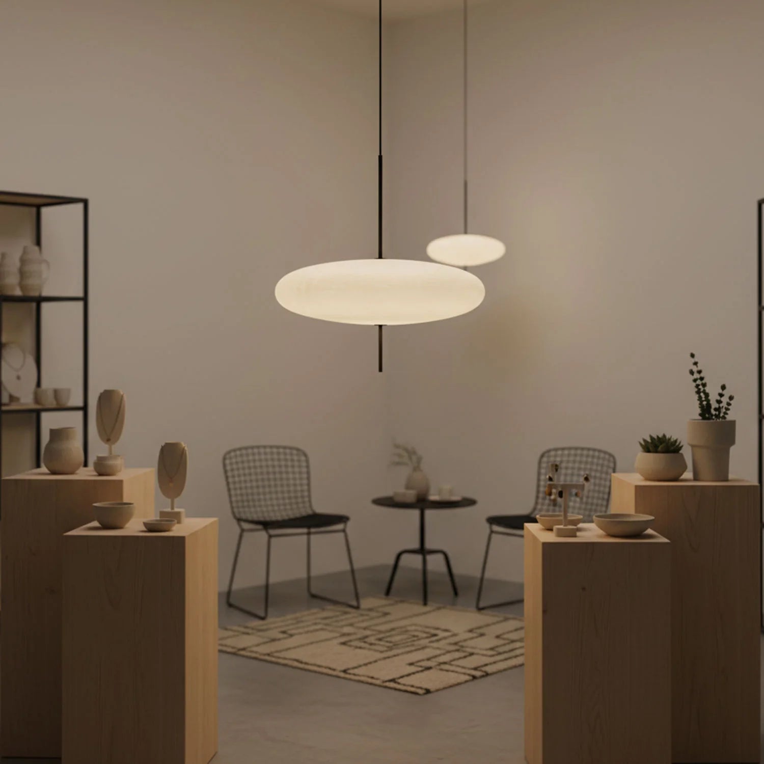 Suspension Disque Design Soucoupe Volante — Lustre Style Nordique Minimaliste | NAVETTE™