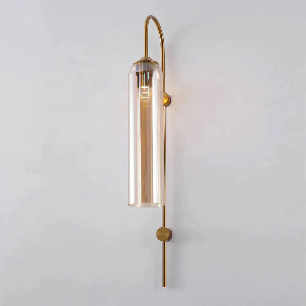 Applique Murale Tube en Verre Coloré — Lampe Chevet Style Nordique Moderne | FUSEAU™