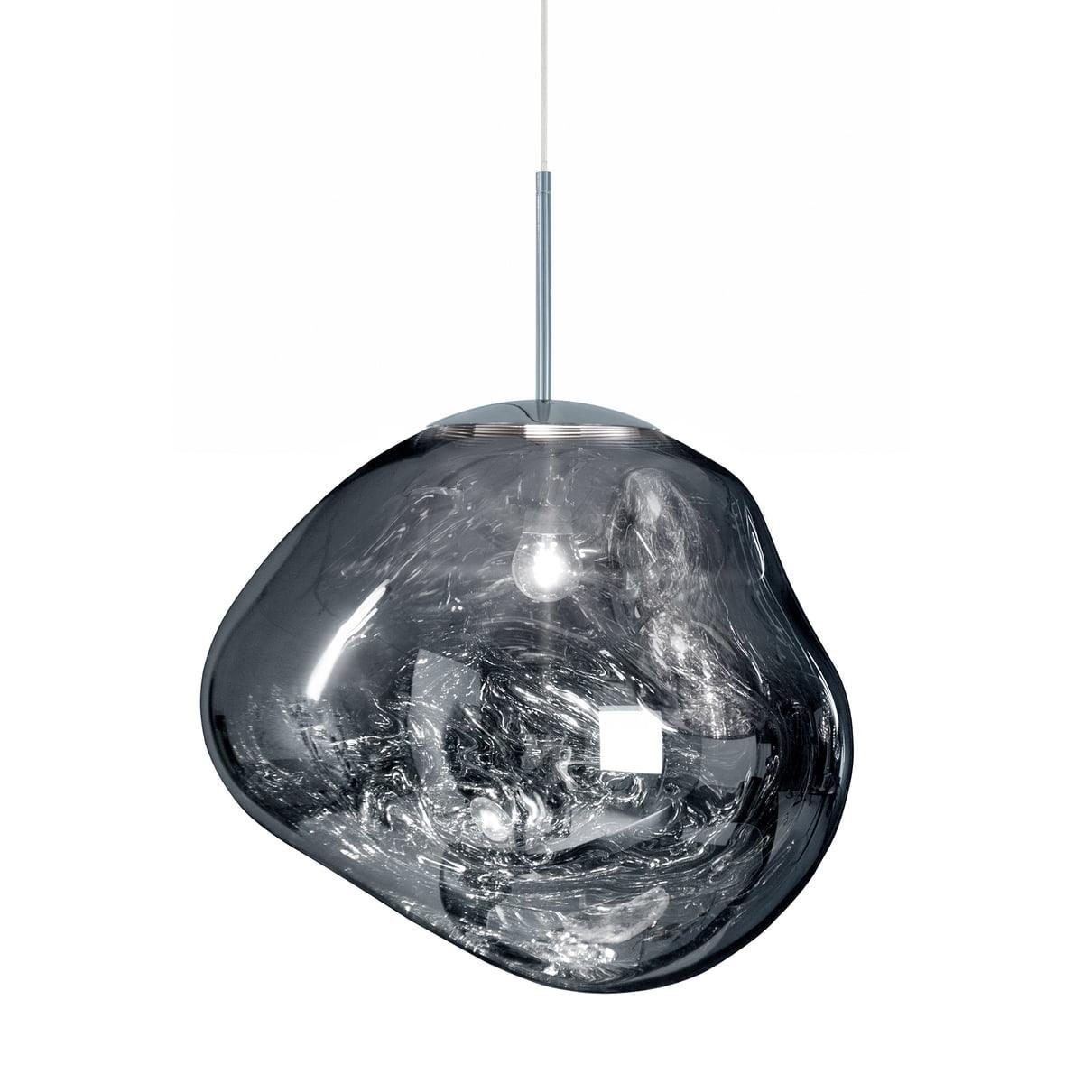 Suspension Design Verre Effet Lave Métallique pour Salon & Salle à Manger | LAVE™