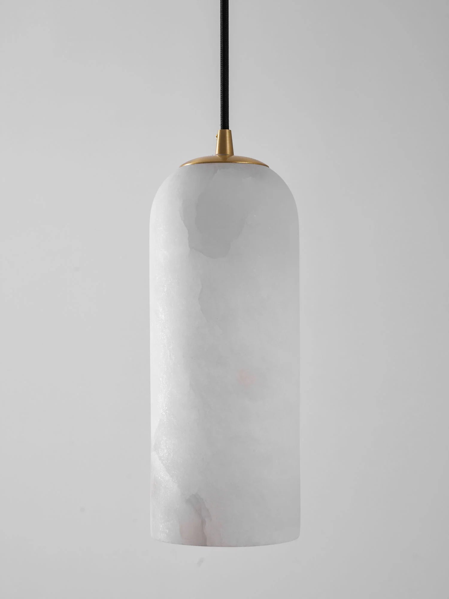 Suspension Cylindre en Marbre Espagnol — Petit Lustre Style Nordique Minimaliste | MENHIR™
