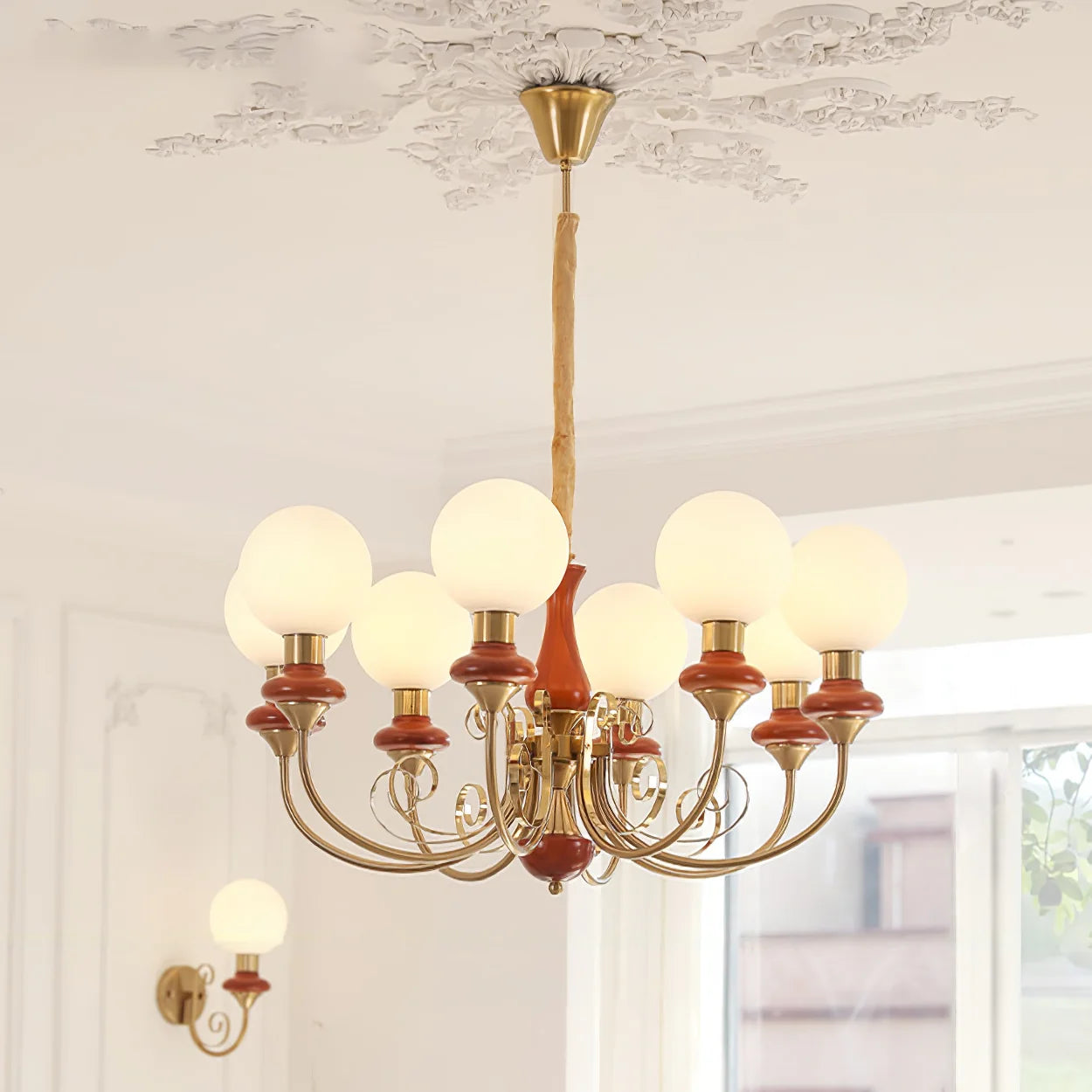 Suspension Bouquet de Globes en Verre — Lustre Rétro Français Style Vintage | BOUQUET™