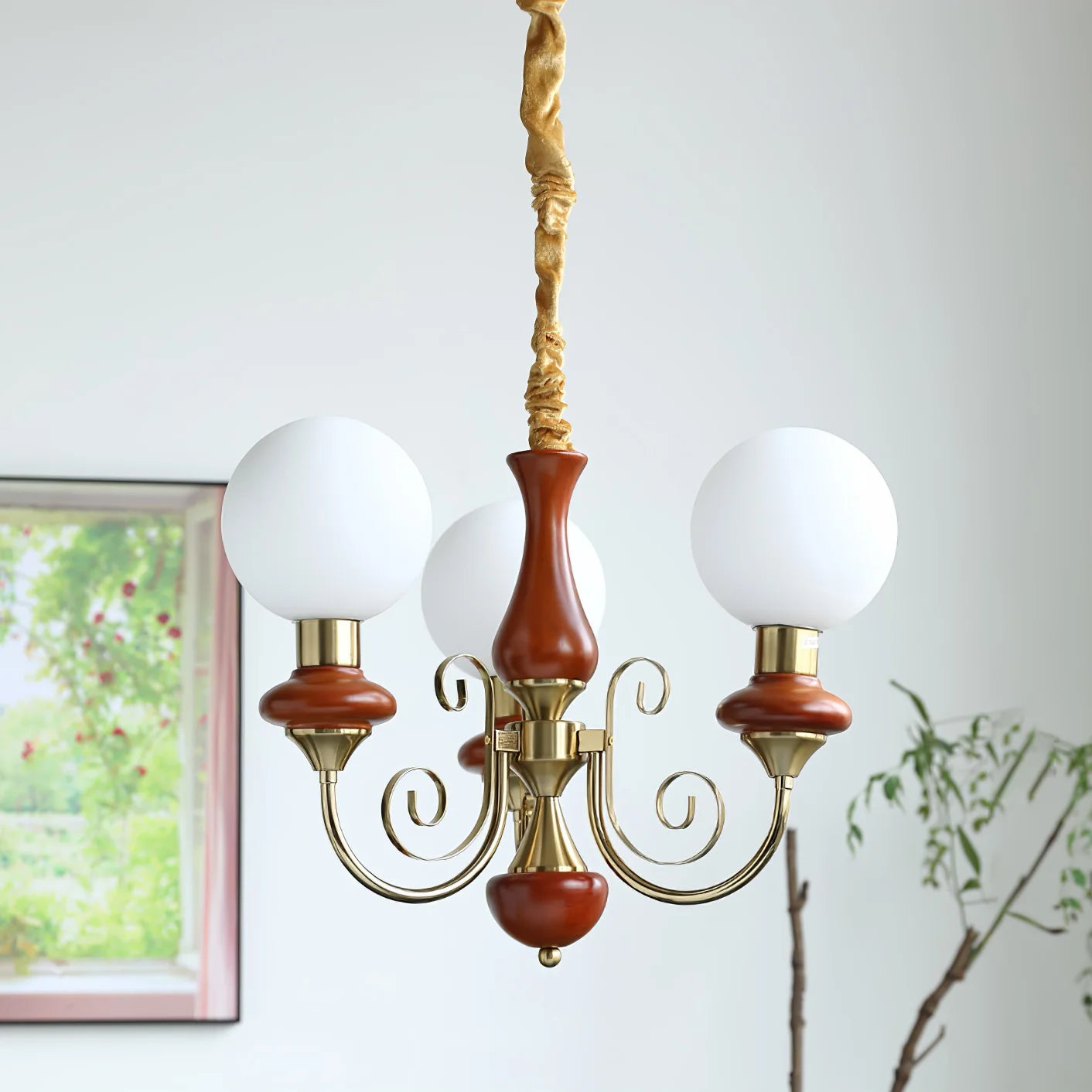 Suspension Bouquet de Globes en Verre — Lustre Rétro Français Style Vintage | BOUQUET™
