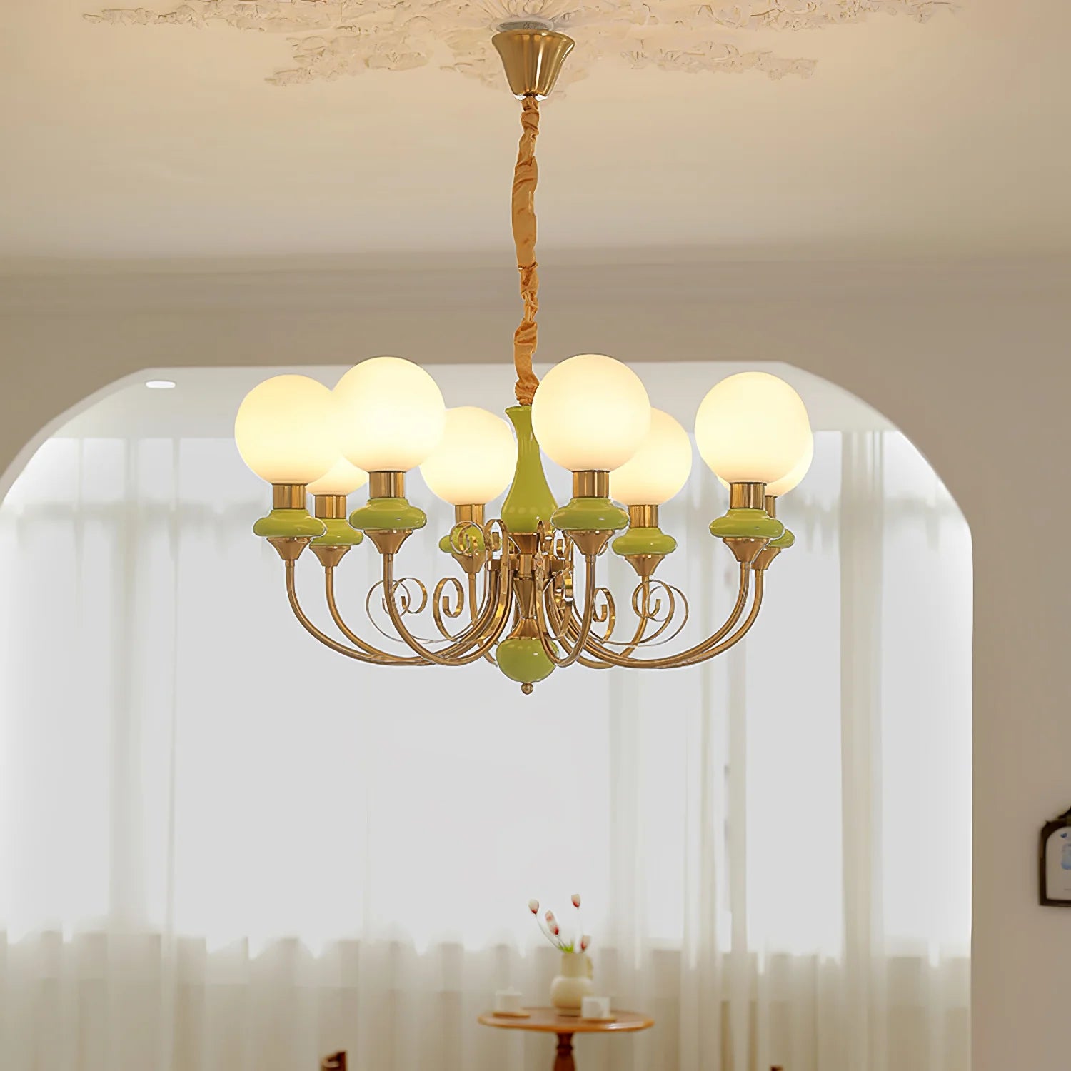 Suspension Bouquet de Globes en Verre — Lustre Rétro Français Style Vintage | BOUQUET™