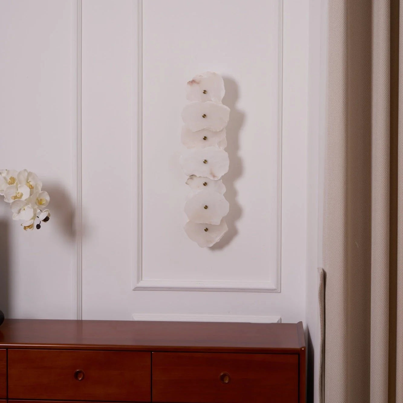 Applique Murale en Marbre Naturel Façon Galets — Lampe Murale Style Nordique | ROCAILLE™