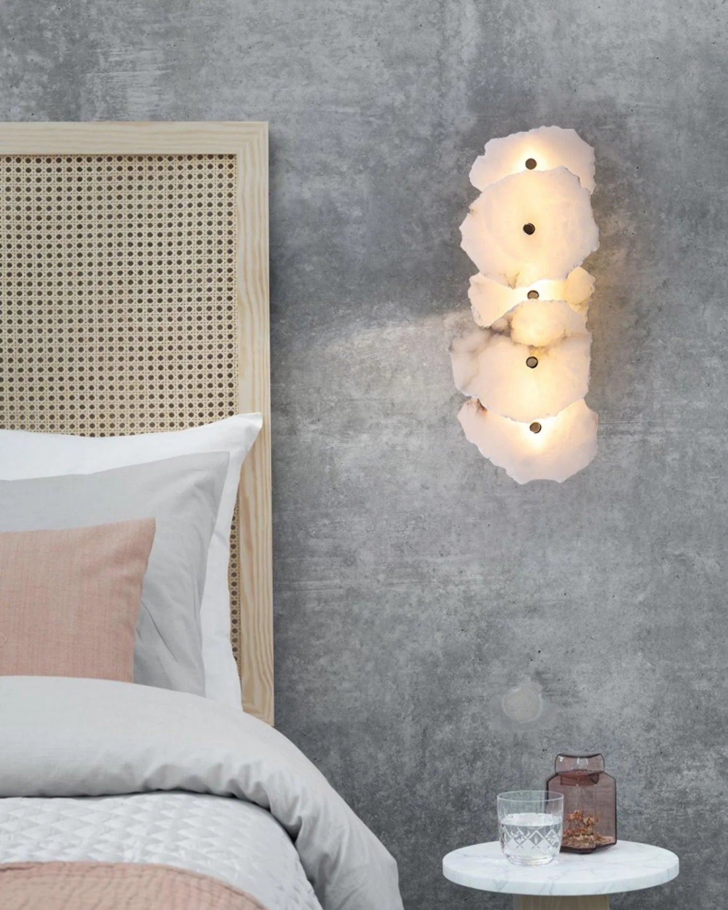 Applique Murale en Marbre Naturel Façon Galets — Lampe Murale Style Nordique | ROCAILLE™
