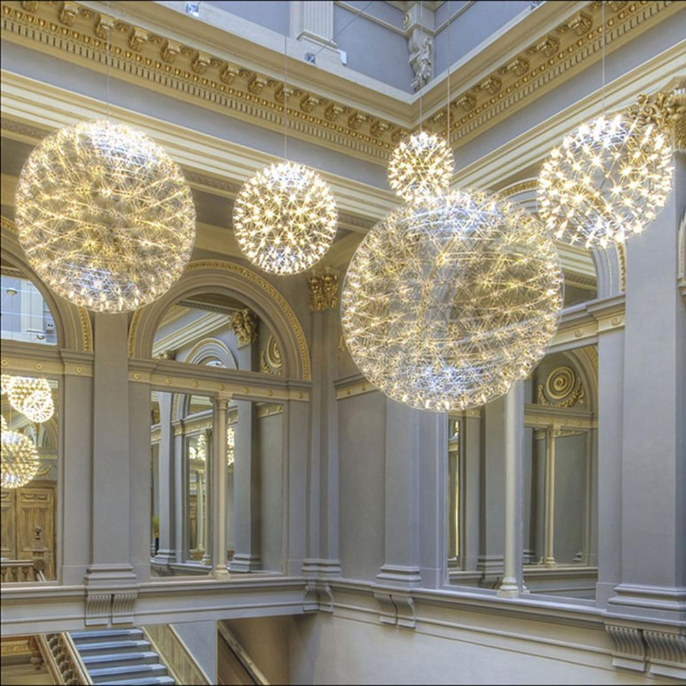 Lustre Boule Étincelante en Acier Chromé — Plafonnier Style Moderne Multi-Points | ÉTINCELLE™