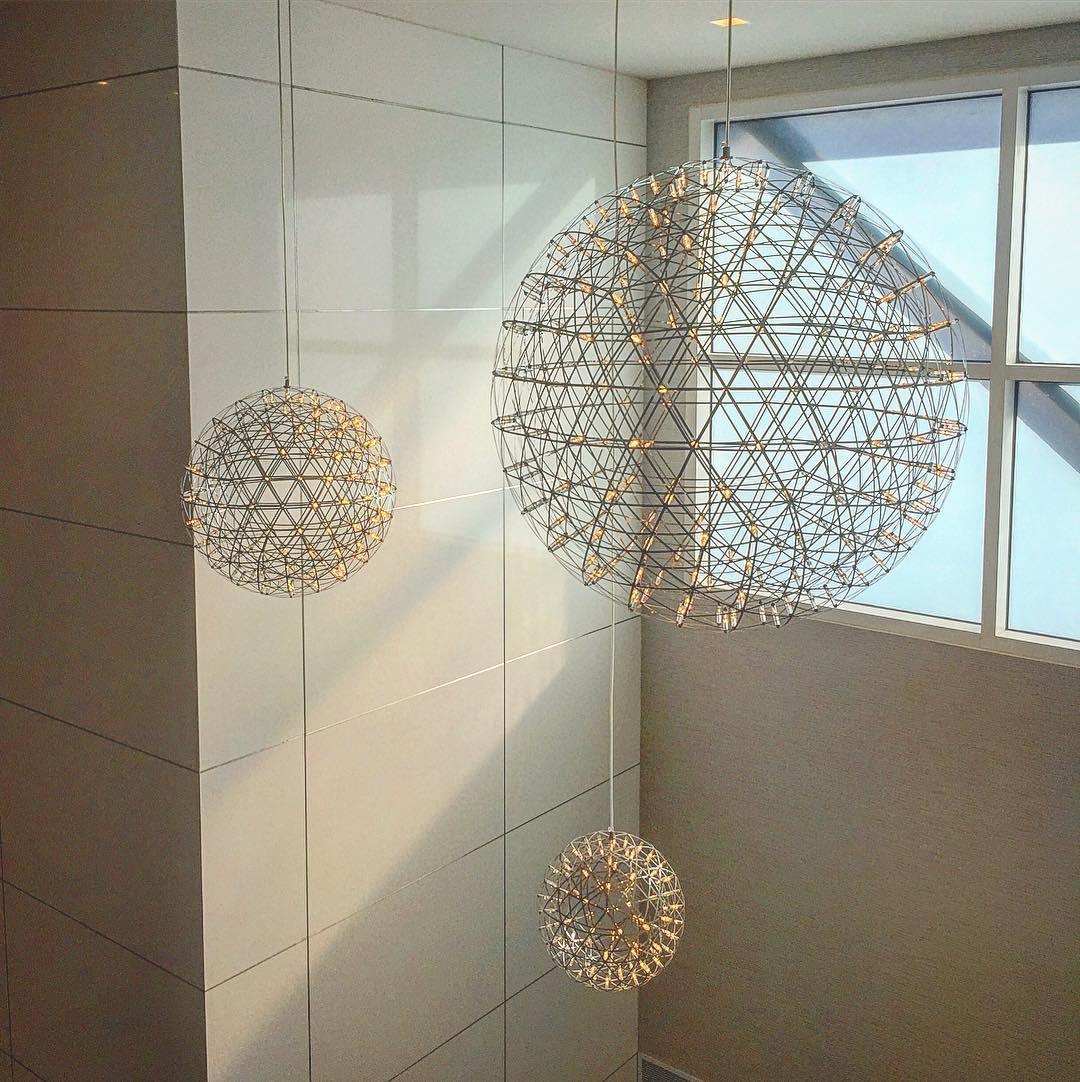 Lustre Boule Étincelante en Acier Chromé — Plafonnier Style Moderne Multi-Points | ÉTINCELLE™