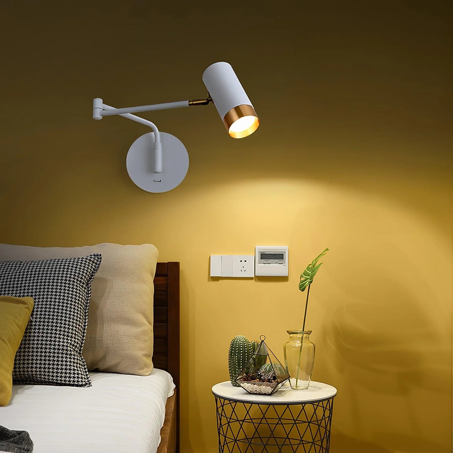 Applique Murale à Bras Télescopique Pliable — Lampe Chevet Style Nordique Articulée | BALANCIER™