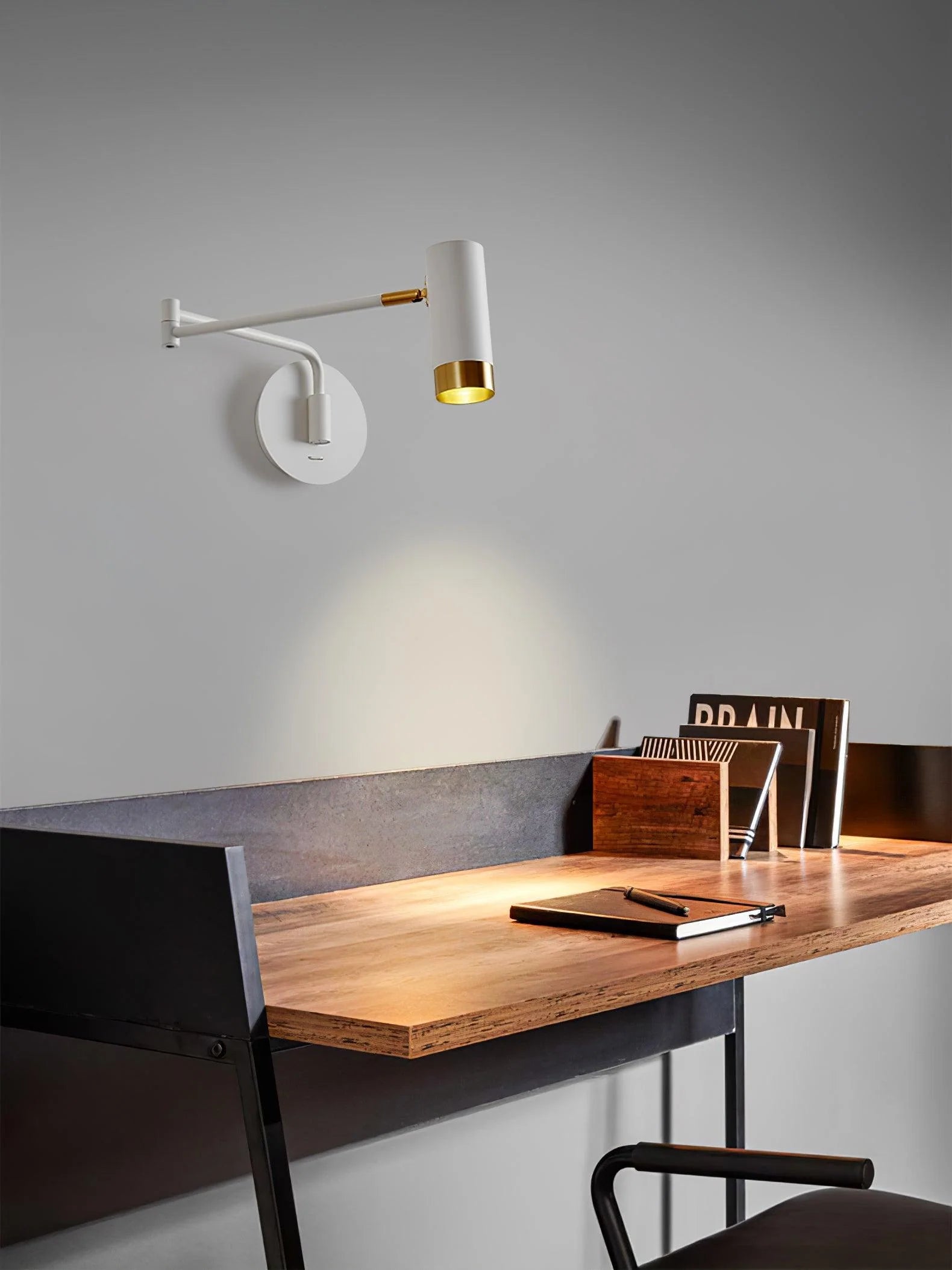 Applique Murale à Bras Télescopique Pliable — Lampe Chevet Style Nordique Articulée | BALANCIER™