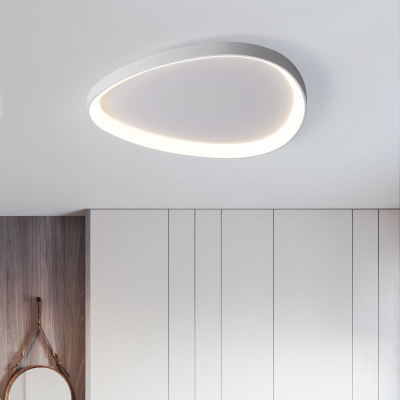 lustre LED décoratif bulle design simple en métal et acrylique avec lumière dimmable