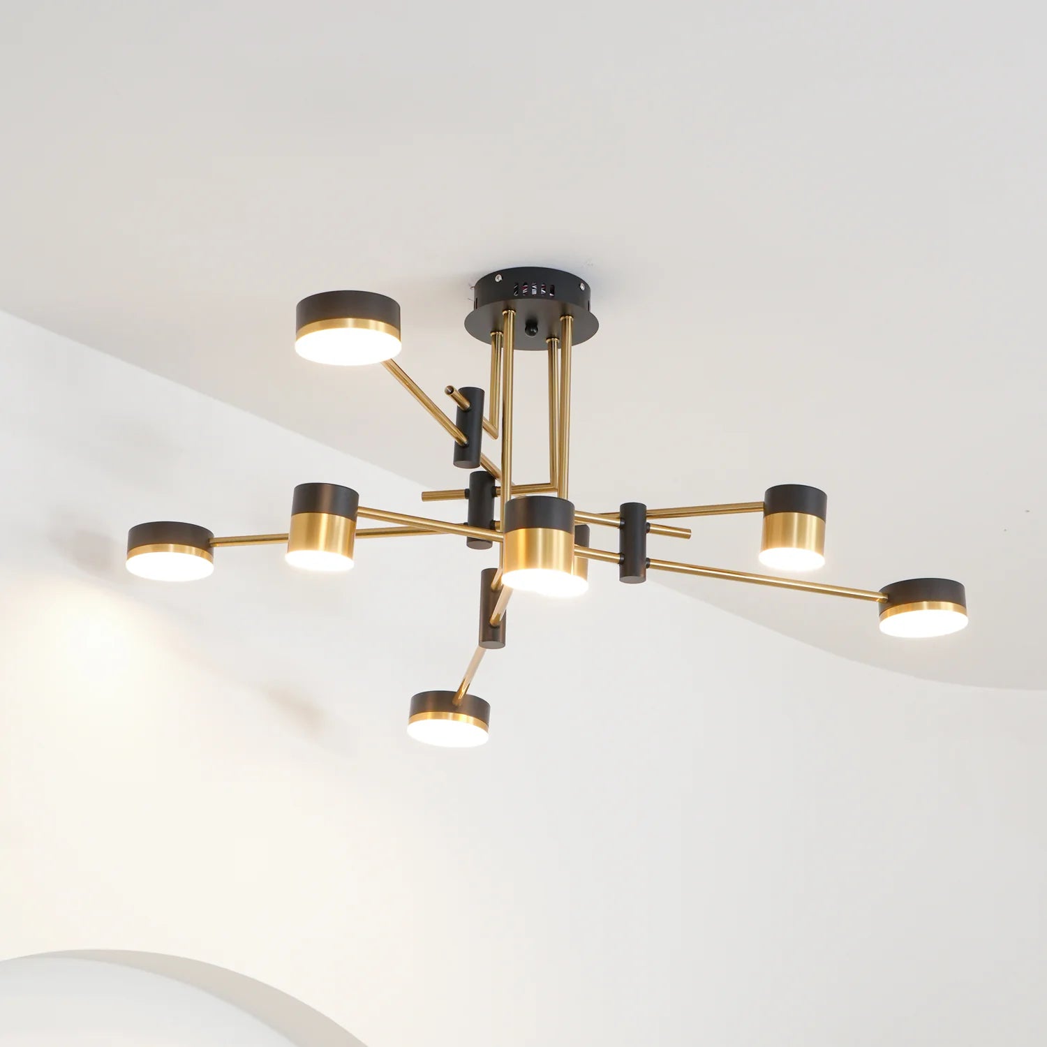 Suspension Multi-Têtes en Fer — Lustre Style Art Déco Nordique | PALME™