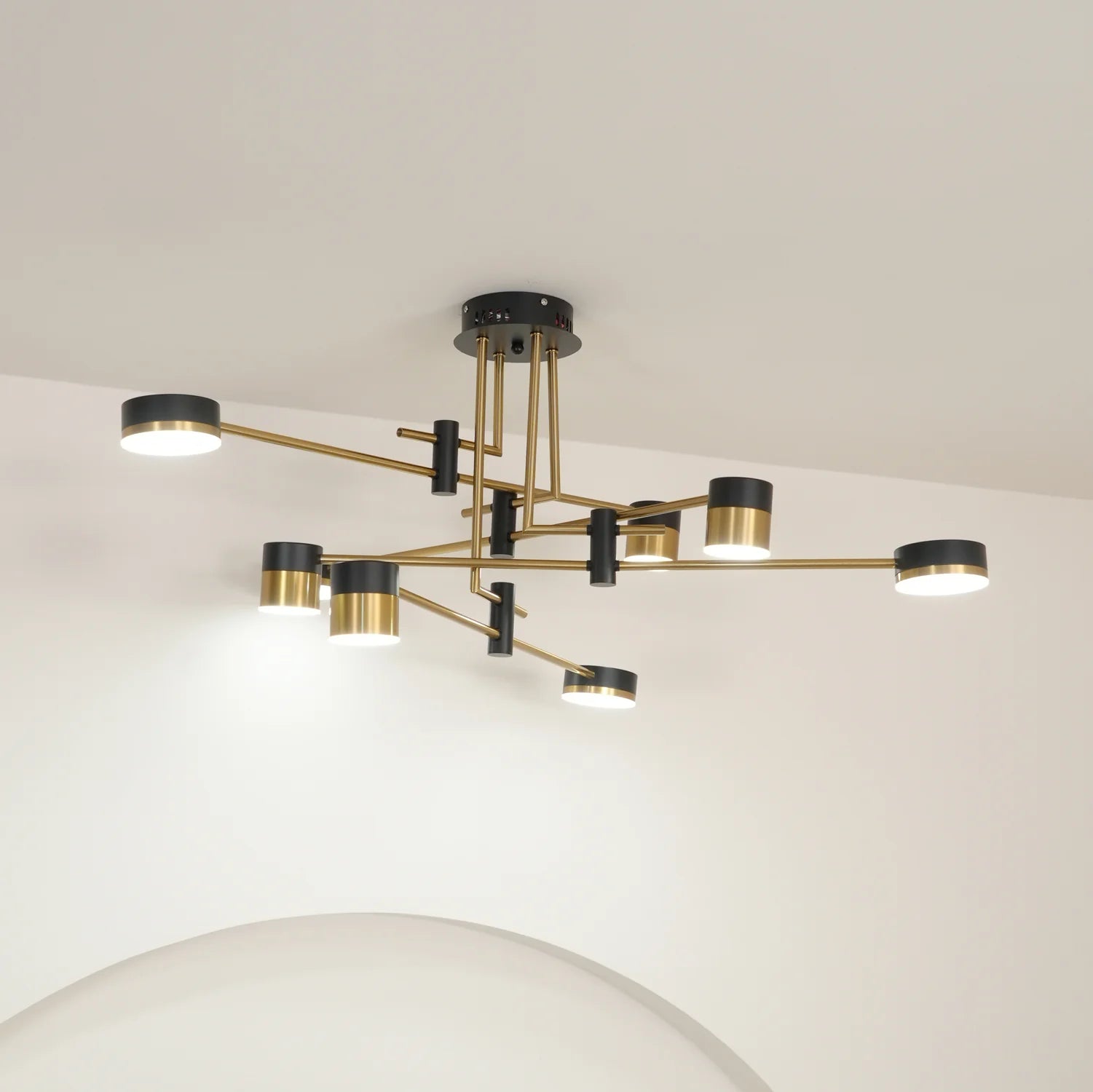 Suspension Multi-Têtes en Fer — Lustre Style Art Déco Nordique | PALME™
