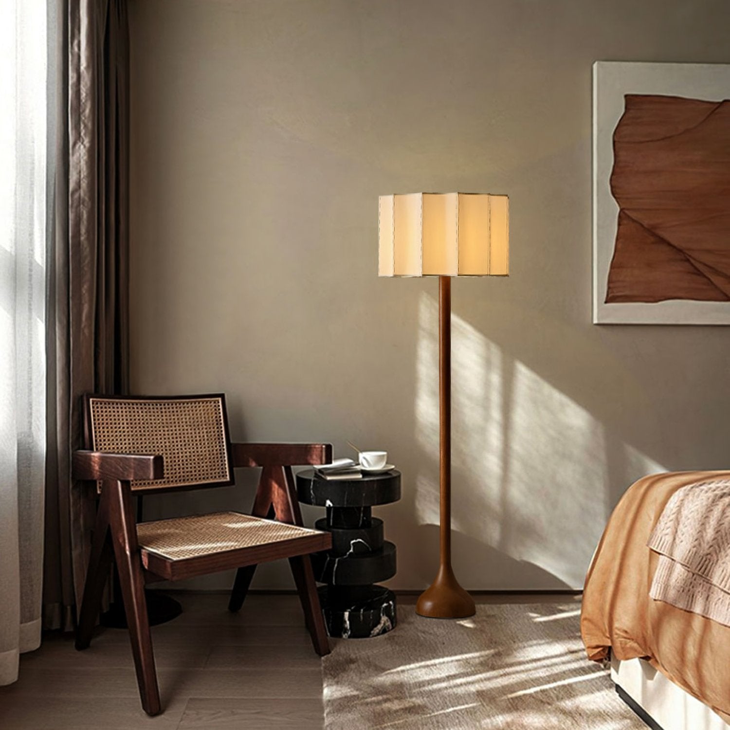 Lampe de Table et Lampadaire Design Abat-Jour en Lin | Naya™